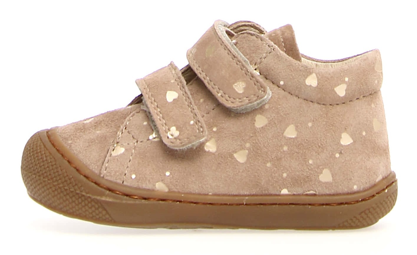 Naturino Lauflernschuh »Cocoon«, Klettschuh mit Metallic-Herzchen, Größenschablone zum Download