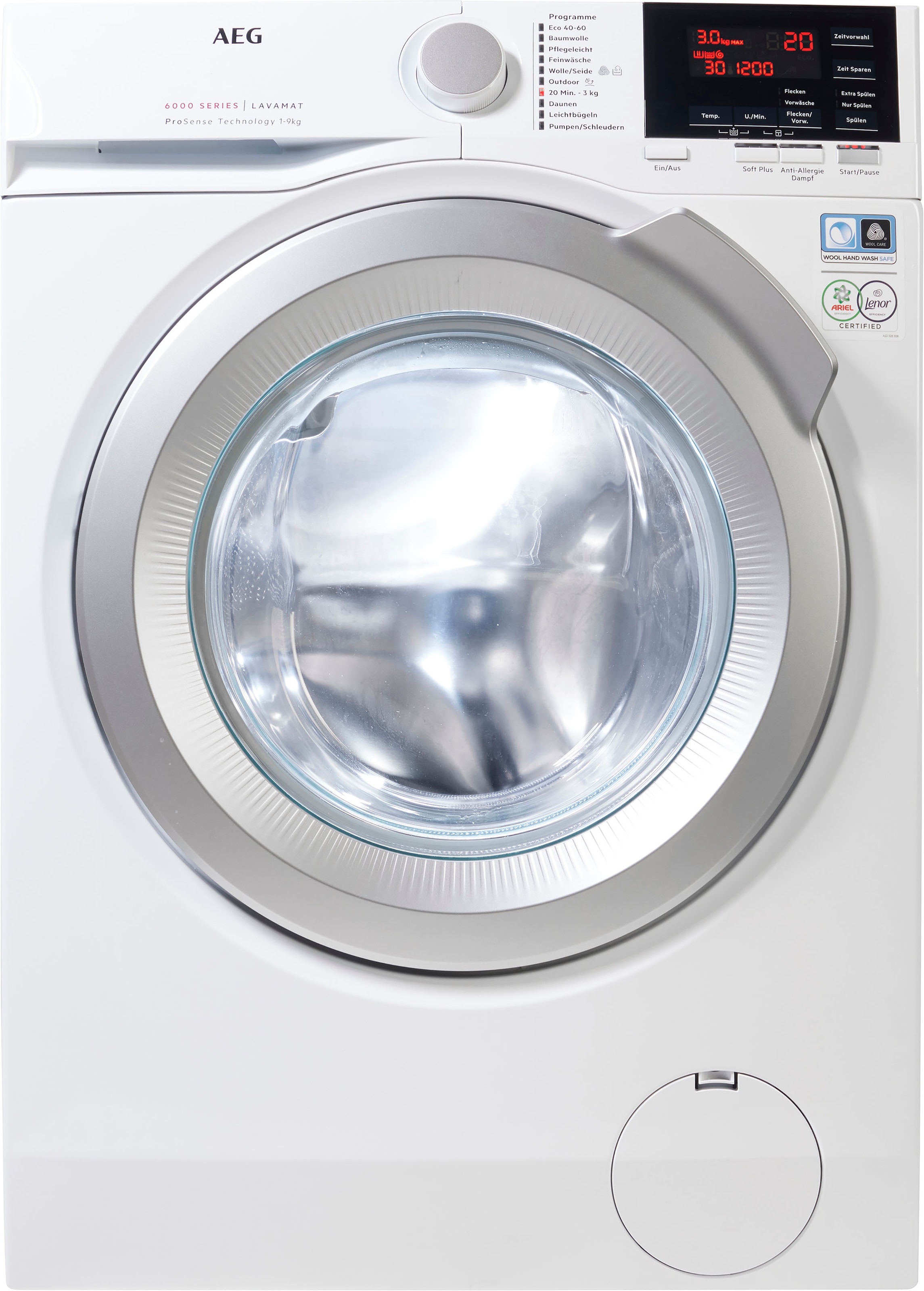 AEG Waschmaschine »L6FB49VFL«, Serie mit 9 U/min, kg, | L6FB49VFL, BAUR 6000, Anti-Allergieprogramm 1400