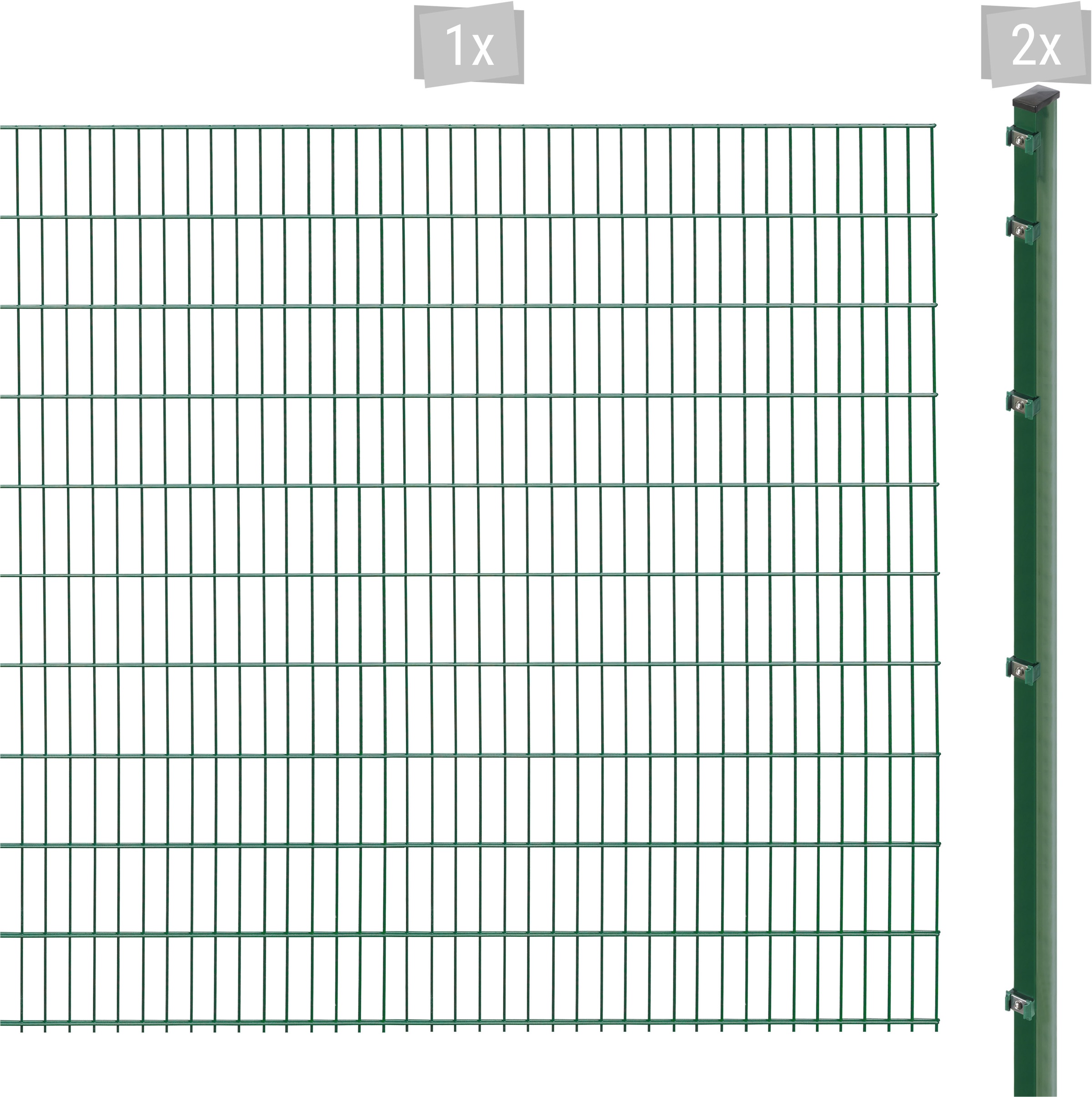 Arvotec Doppelstabmattenzaun "EXCLUSIVE 203 zum Einbetonieren", Zaunhöhe 203 cm, Zaunlänge 2 - 60 m