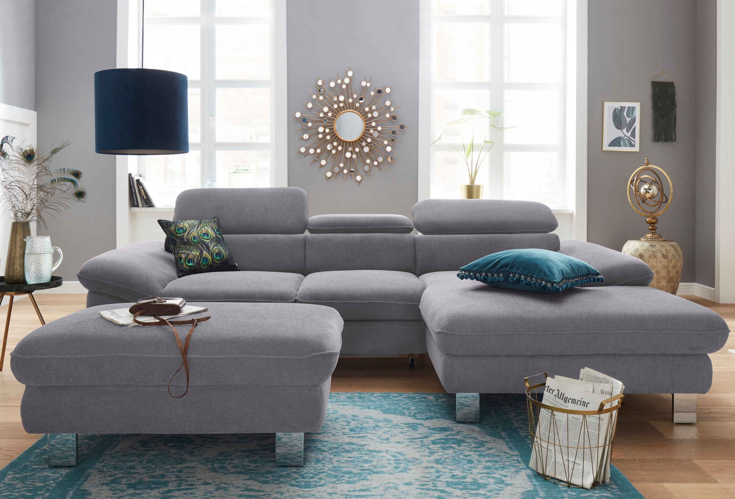 COTTA Ecksofa "Driver L-Form" mit Kopfteilverstellung, wahlweise mit Bettfu günstig online kaufen