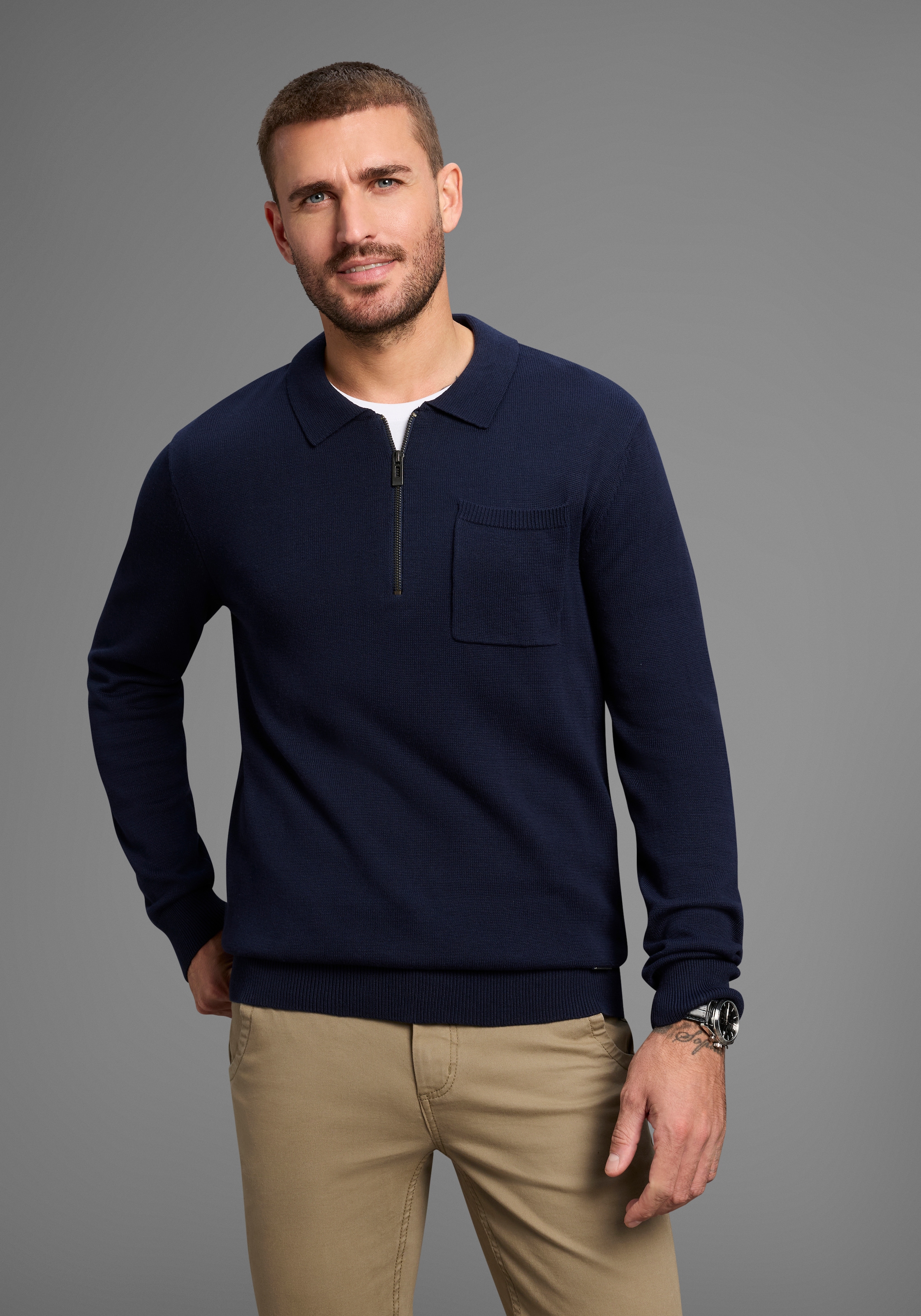 Bruno Banani Polokragenpullover günstig online kaufen