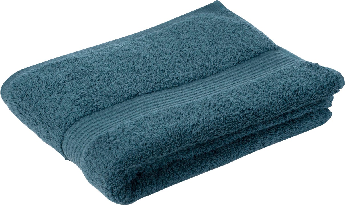 Badetuch GÖZZE, B:70cm L:140cm, blau, Frottier, Obermaterial: 100% Baumwolle, Handtücher, "New York", moderne Uni-Farben, strukturierte Borte, 100%