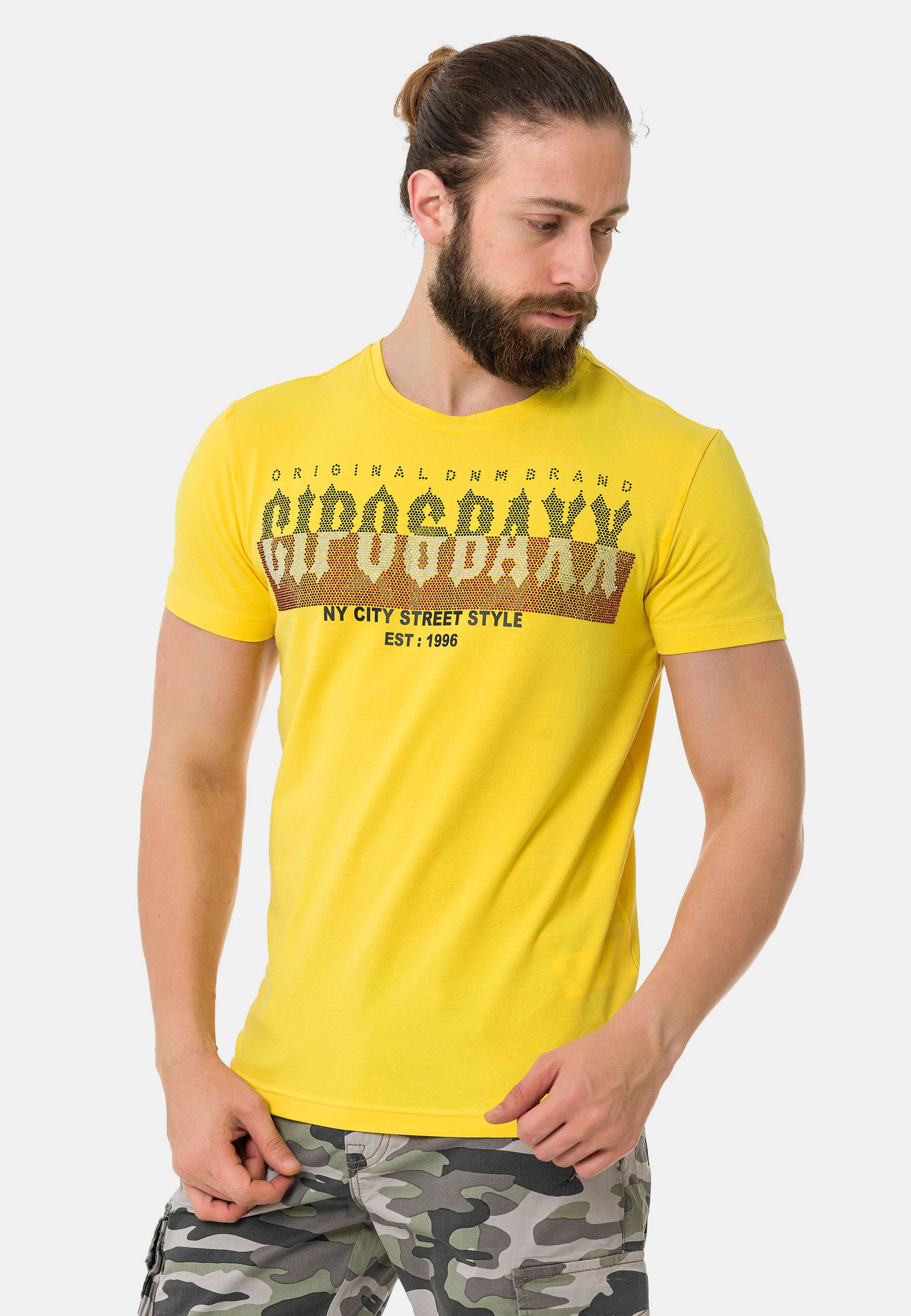 Cipo & Baxx T-Shirt »T-Shirt«, mit markantem Print