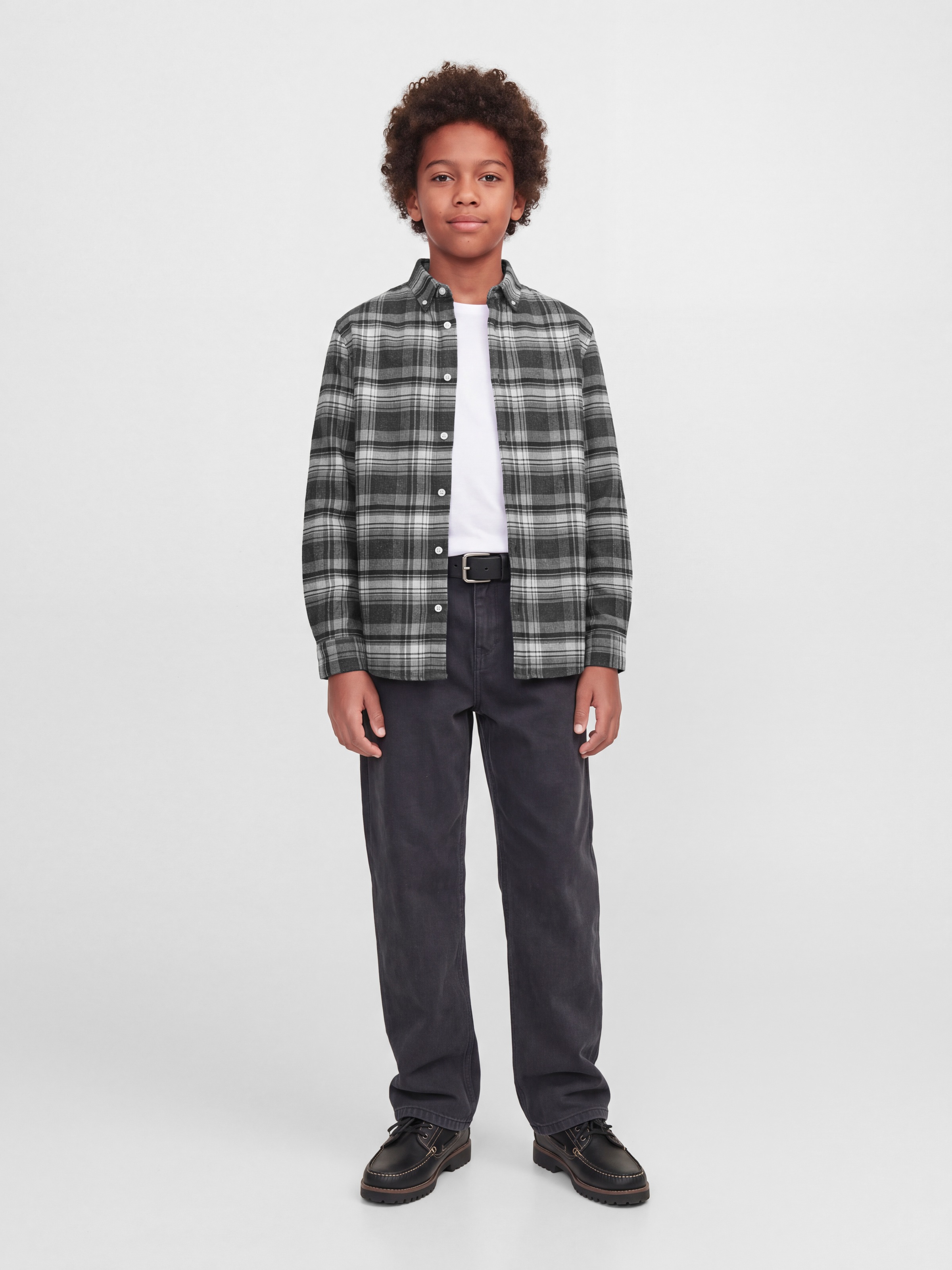 Jack & Jones Junior Langarmhemd »JPRBLUSTANLEY FLANNEL L/S SHIRT BF JNR« Baumwolle, normal geschnitten