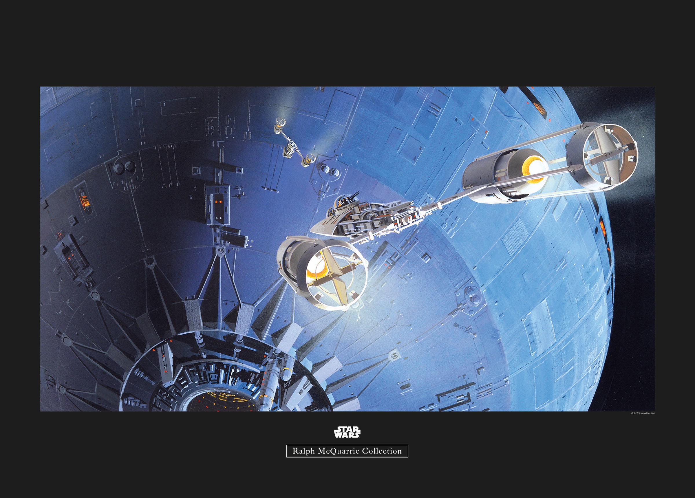 Komar Poster "Star Wars Classic RMQ Death Star Attack", Star Wars, (1 St.), Kinderzimmer, Schlafzimmer, Wohnzimmer