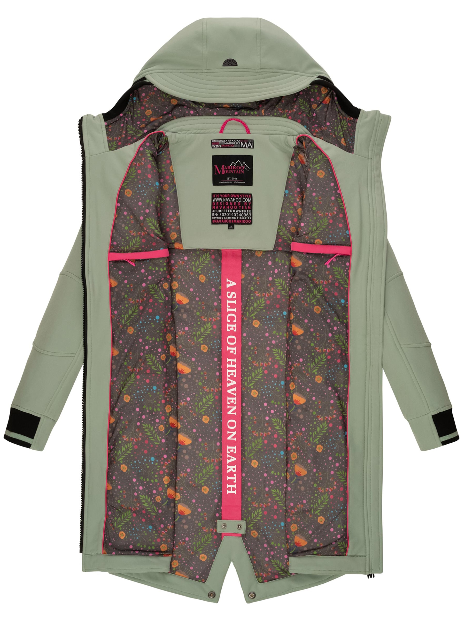 Marikoo Softshelljacke »Mount Furnica«, mit hochschließendem Kragen