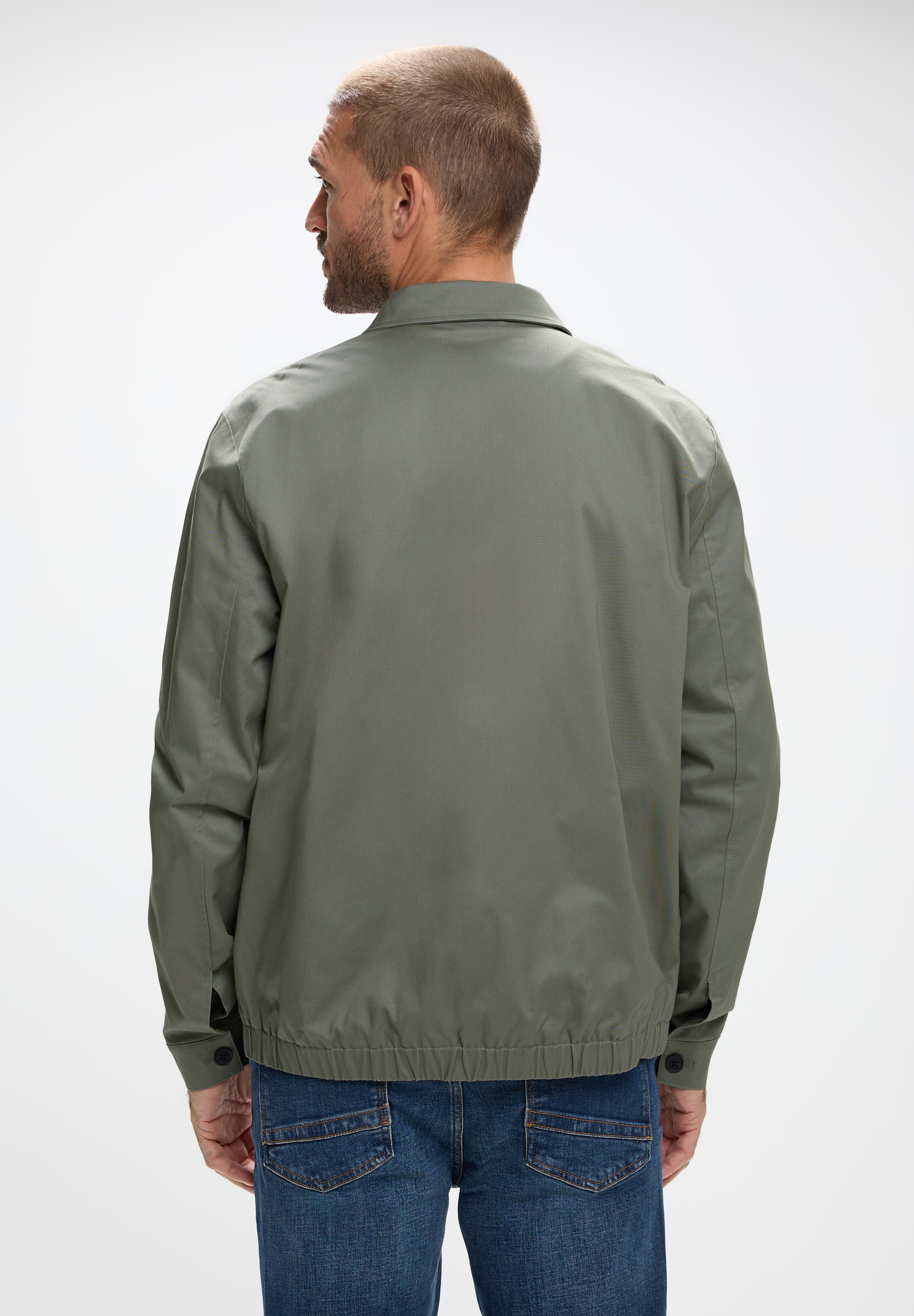 STREET ONE MEN Blouson ohne Kapuze aus Baumwolle mit Stretchanteil günstig online kaufen