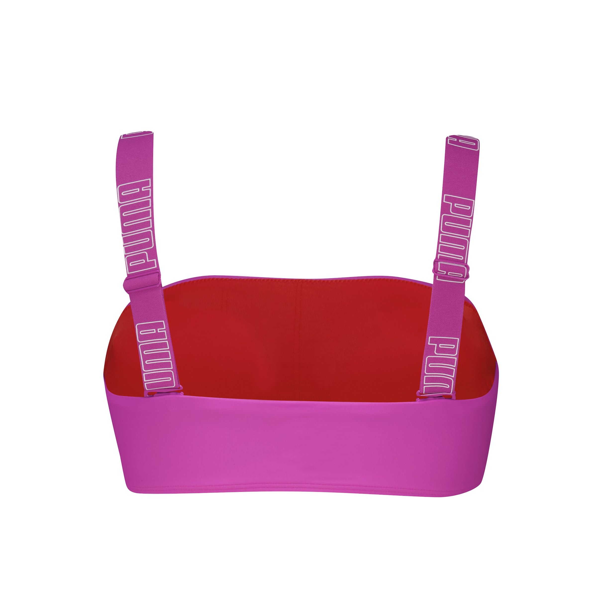 PUMA Bandeau-Bikini-Top »PUMA SWIM WOMEN BANDEAU TOP« breite, verstellbare Träger mit Logoschriftzug