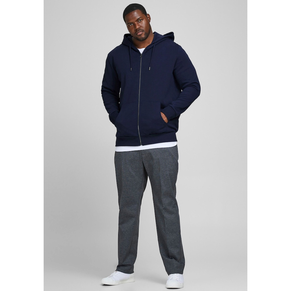 Jack & Jones PlusSize Kapuzensweatjacke »BASIC SWEAT ZIP HOOD«, bis Größe 6XL