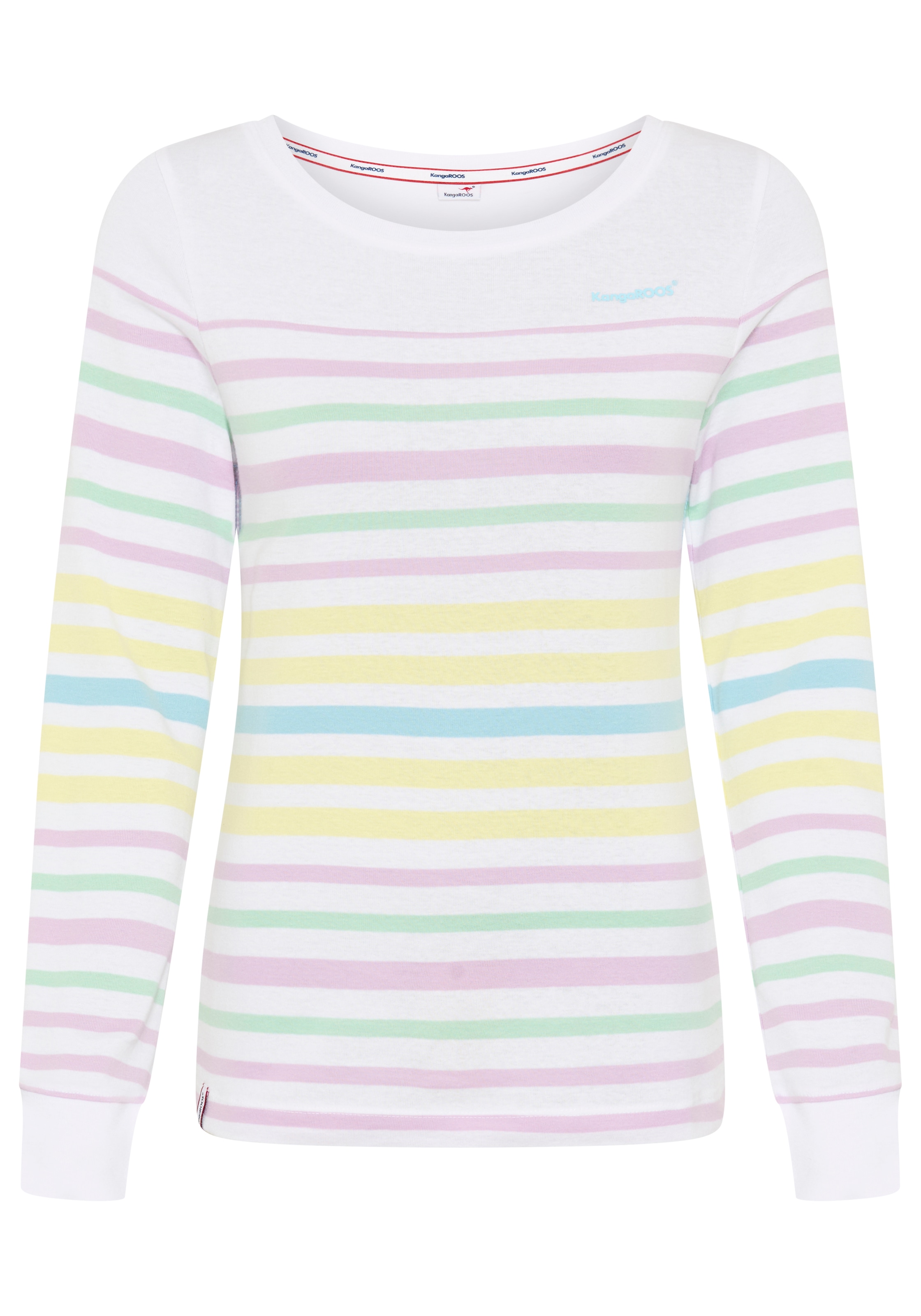 KangaROOS Long Sleeve Shirt Women White/Pastel Size 48/50 5