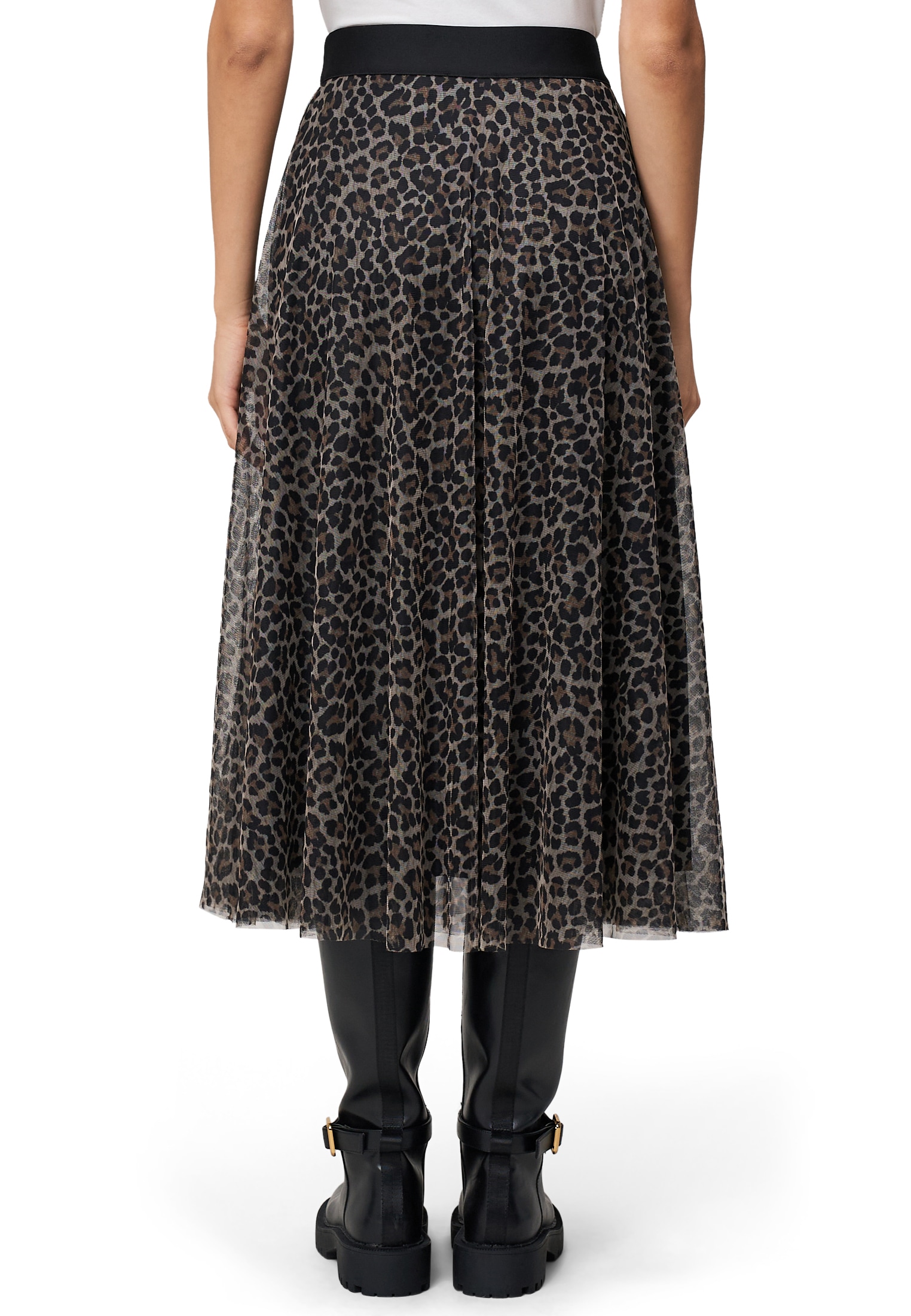 Zero Midirock »Damen elastischer Bund« Falten