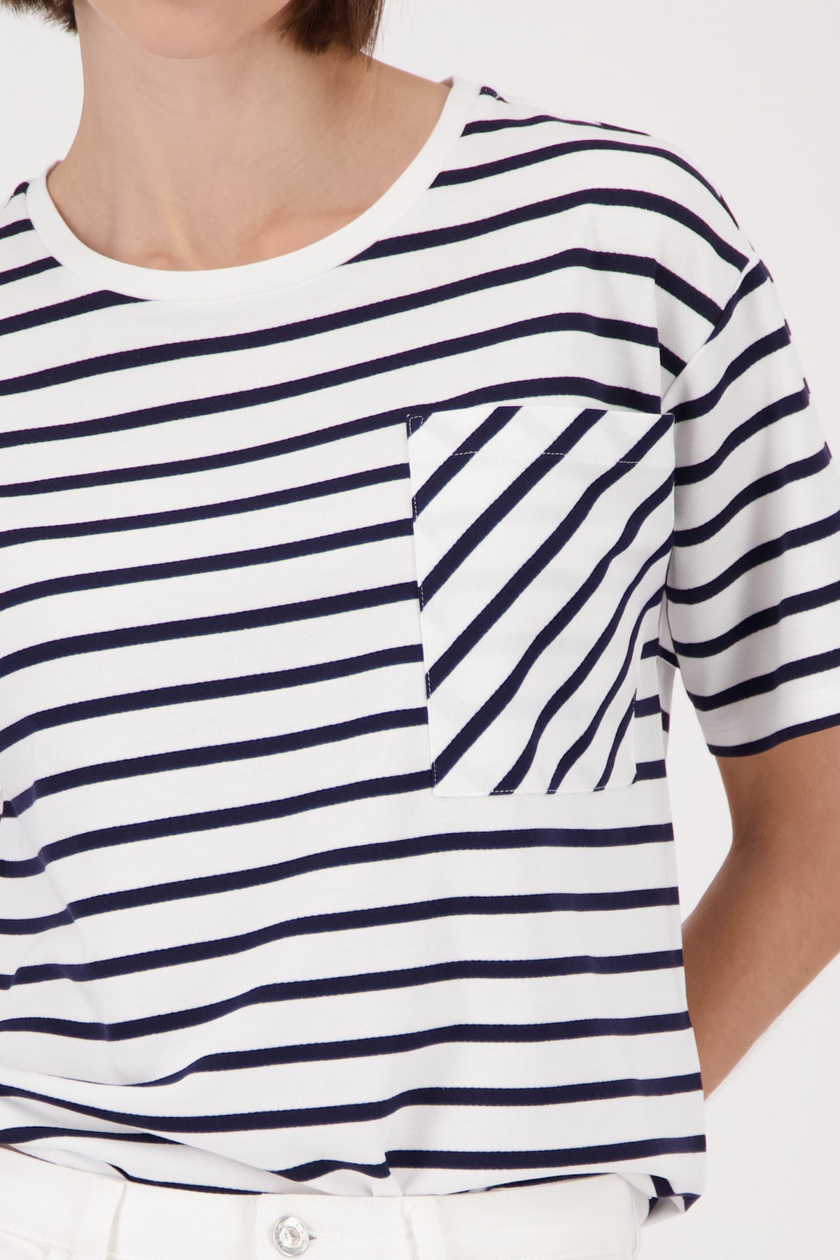 Monari T-Shirt Regular fit mit Rundhalsausschnitt