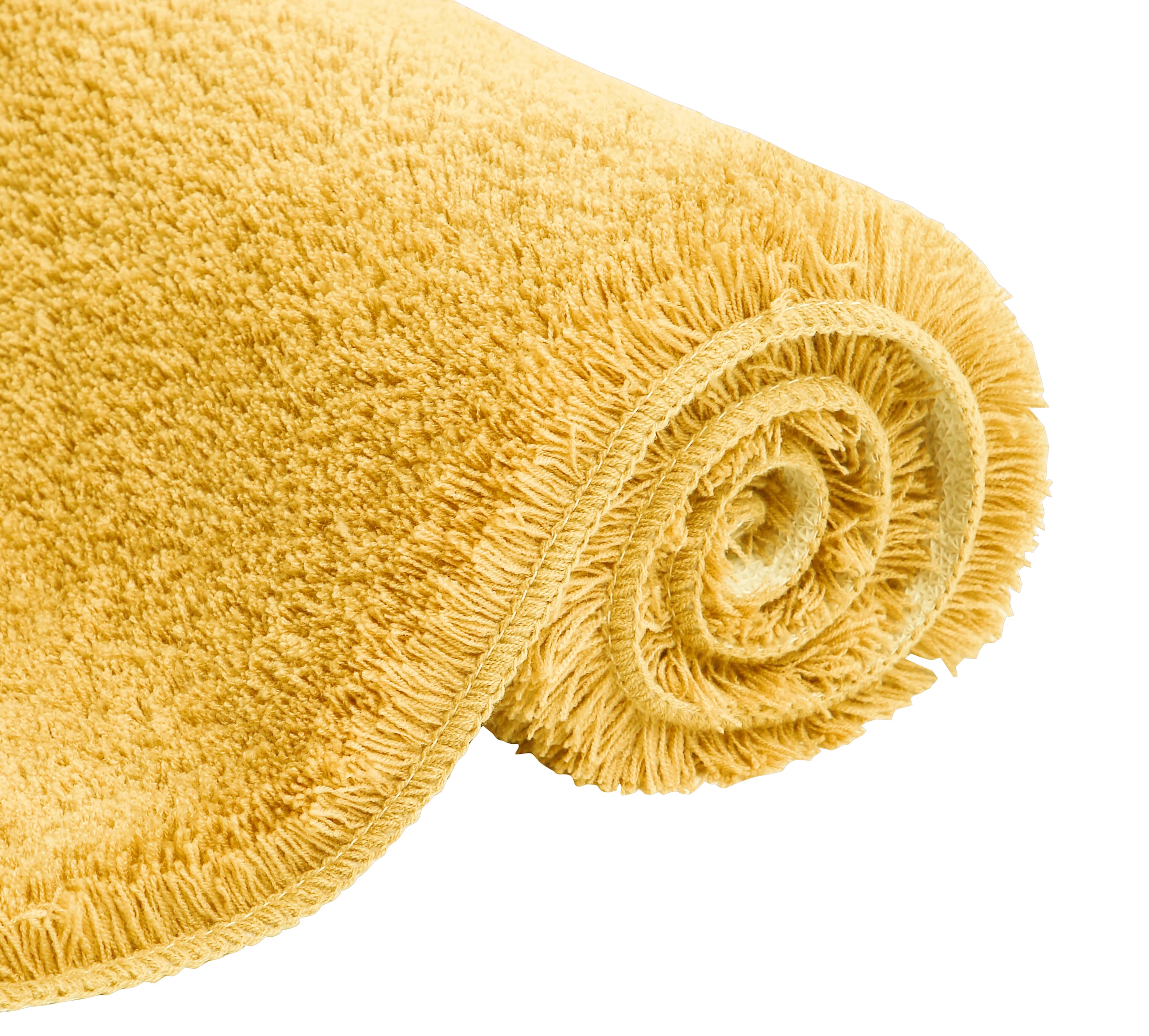 my home Badematte »Merida, Badvorleger, Badezimmer Teppich«, rutschhemmend beschichtet, fußbodenheizungsgeeignet-schnell trocknend-strapazierfähig, Badteppich, Uni Farben, rechteckig, rund & als 2-tlg. Set erhältlich