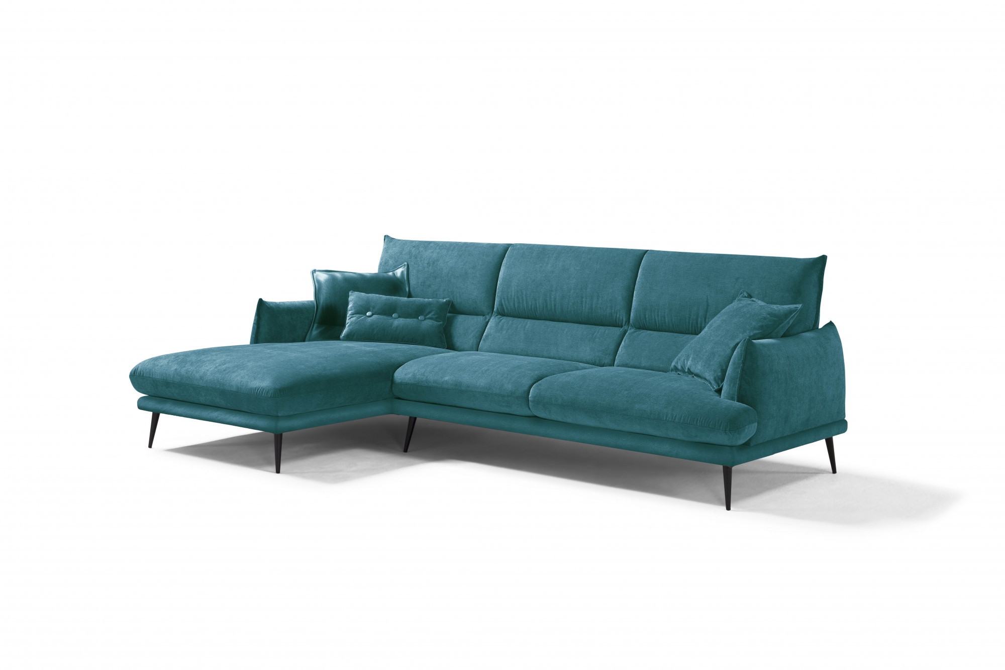 Egoitaliano Ecksofa "FUNNY, hochwertiges & aktuelles Design, bequeme Rücken günstig online kaufen