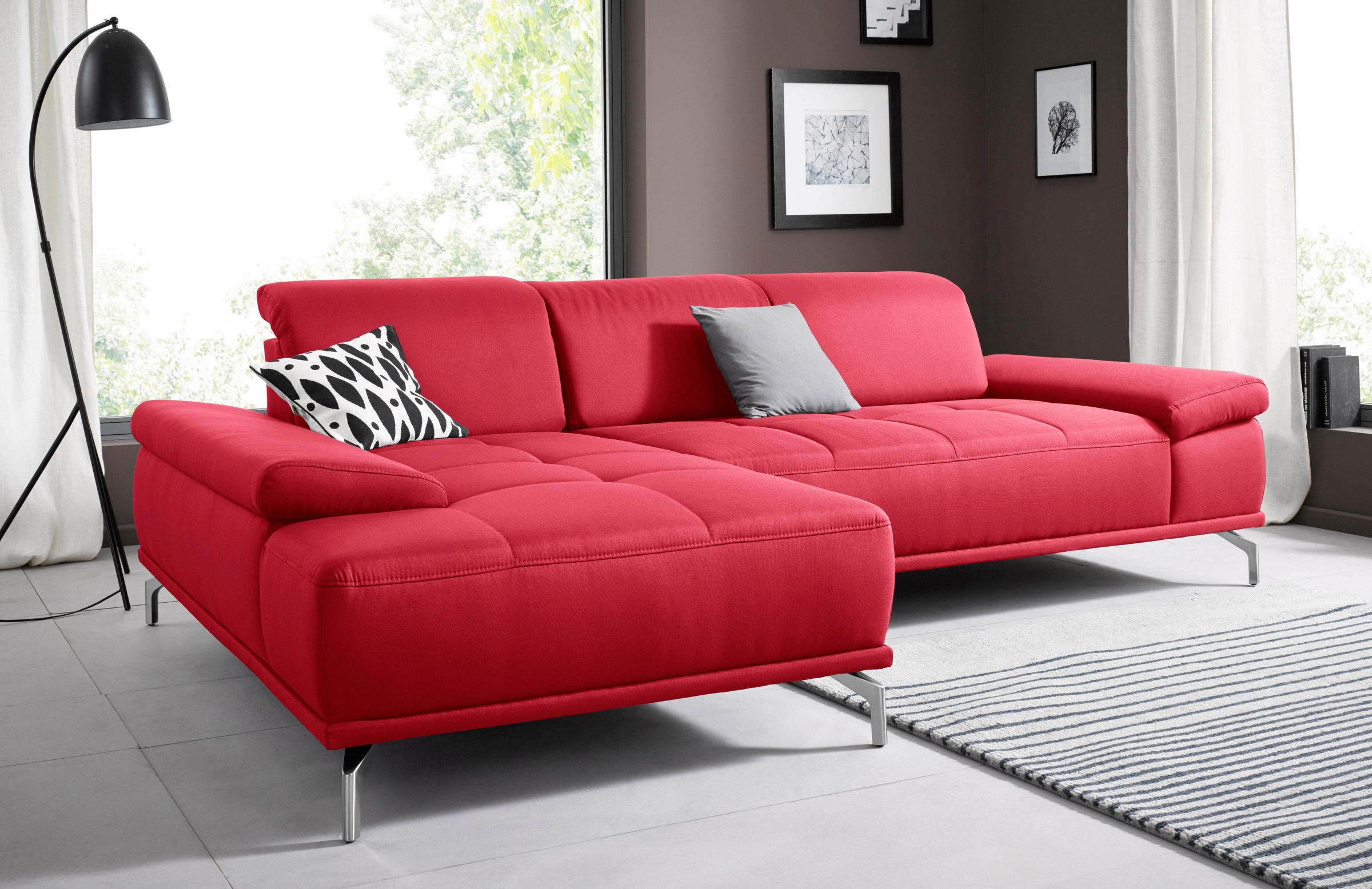 Places of Style Ecksofa "Caluna", Inkl.Sitztiefenverstellung, wahlweise mit günstig online kaufen