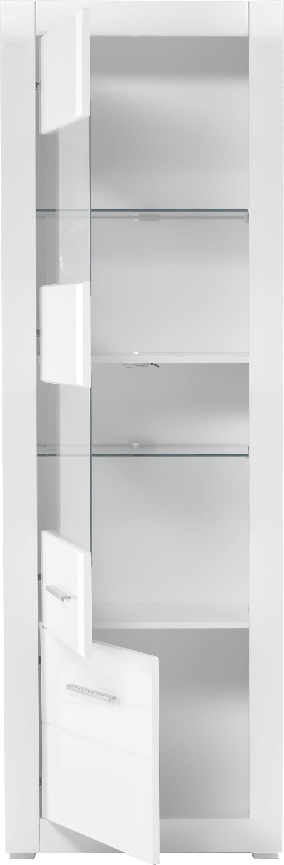 Vitrine »BIANCO«, Höhe 198 cm mit Glaseinsatz online kaufen | BAUR