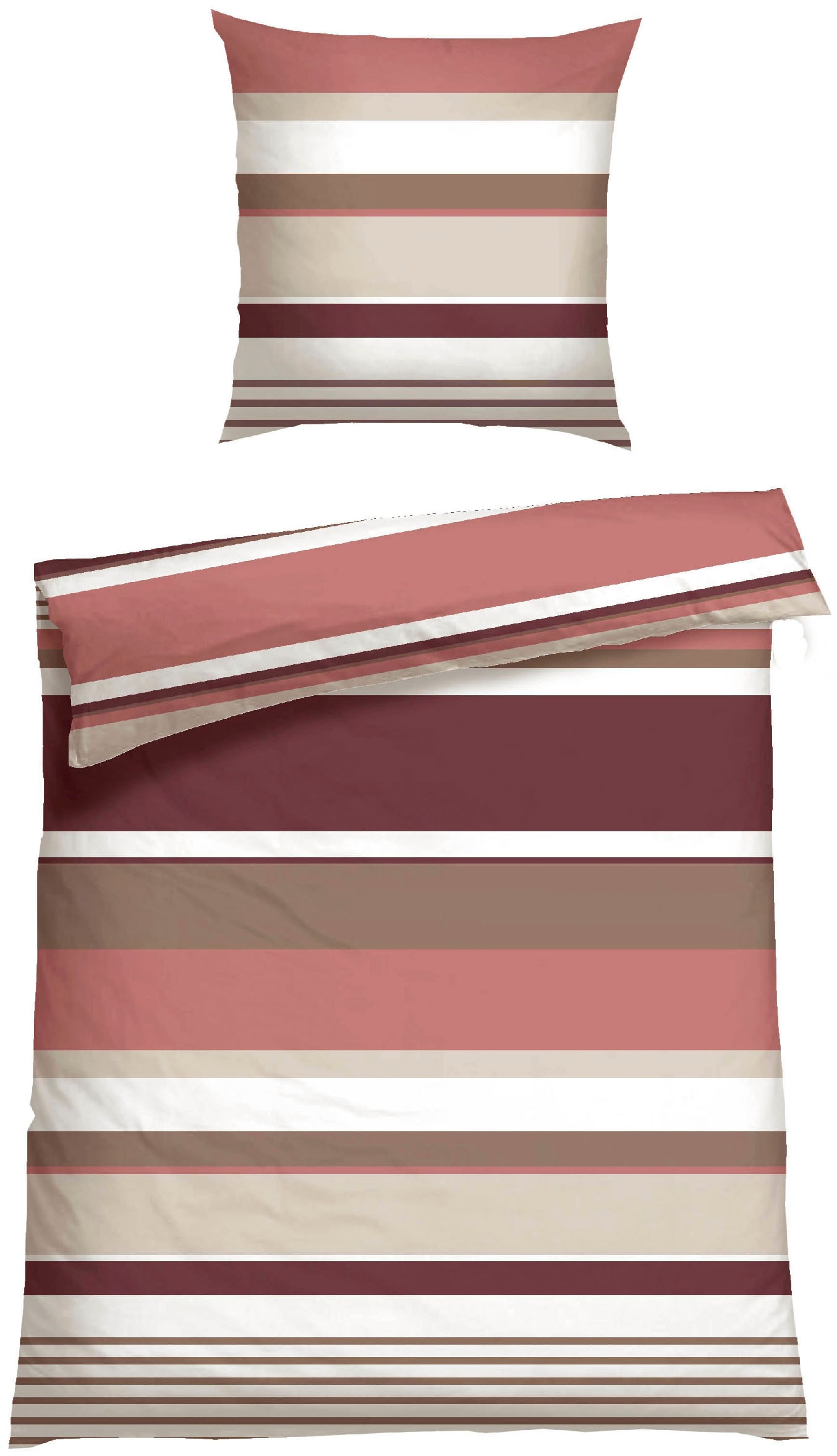 Schiesser Bettwäsche "Rexo aus weicher Baumwolle mit Streifen" 2 Stk. tlg. günstig online kaufen