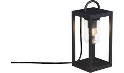 Stehlampe »Bologna«, Bologna Bodenleuchte E27 230V schwarz, transp. Glas