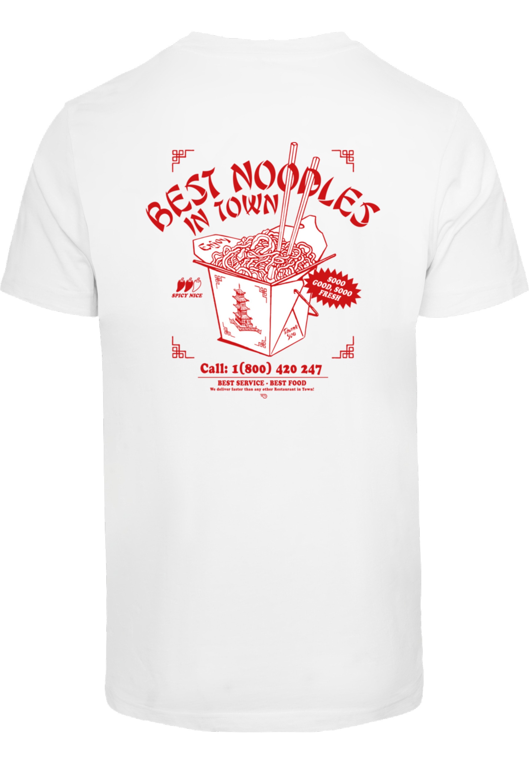 MisterTee T-Shirt »MisterTee Herren Best Noodles Tee« 1 Stk.