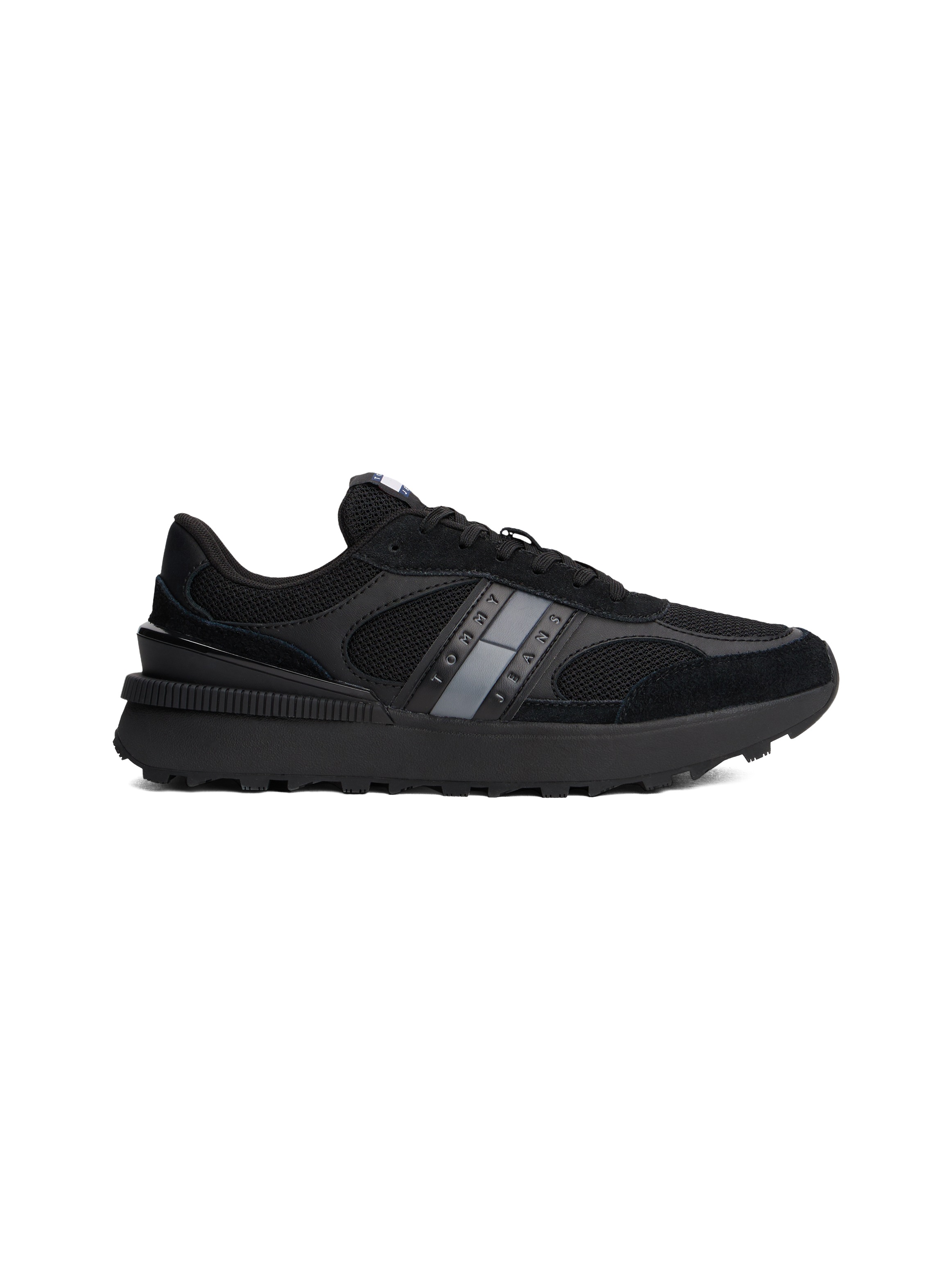 Tommy Jeans Sneaker »TJM TECHNICAL RUNNER ESS«, Freizeitschuh, Halbschuh, Schnürschuh mit gepolstertem Schaftrand