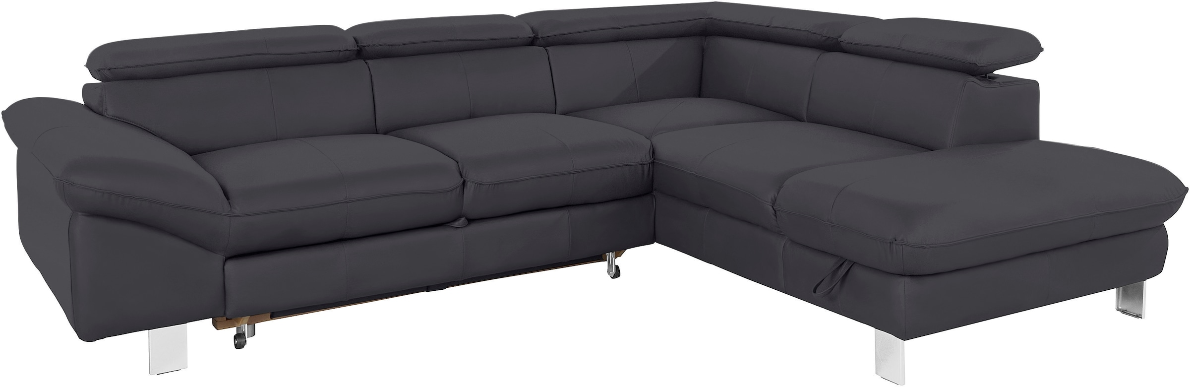 COTTA Ecksofa »Driver L-Form«, mit Kopfteilverstellung, wahlweise mit Bettfunktion & Bettkasten