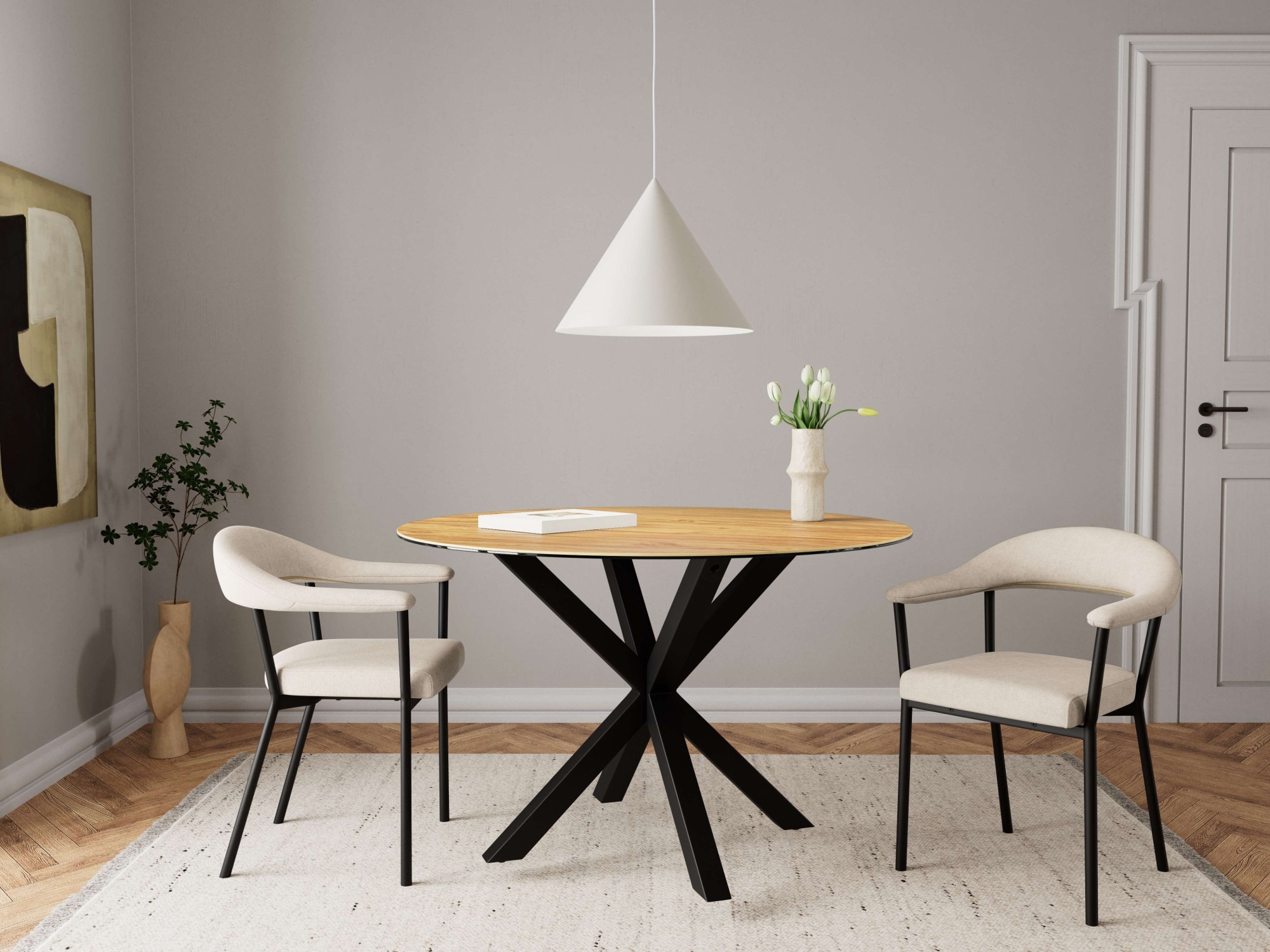 ACTONA GROUP Esszimmerstuhl »Polsterstuhl« () 2 Stk.Stuhl, sand, VE=2, Height 78 cm