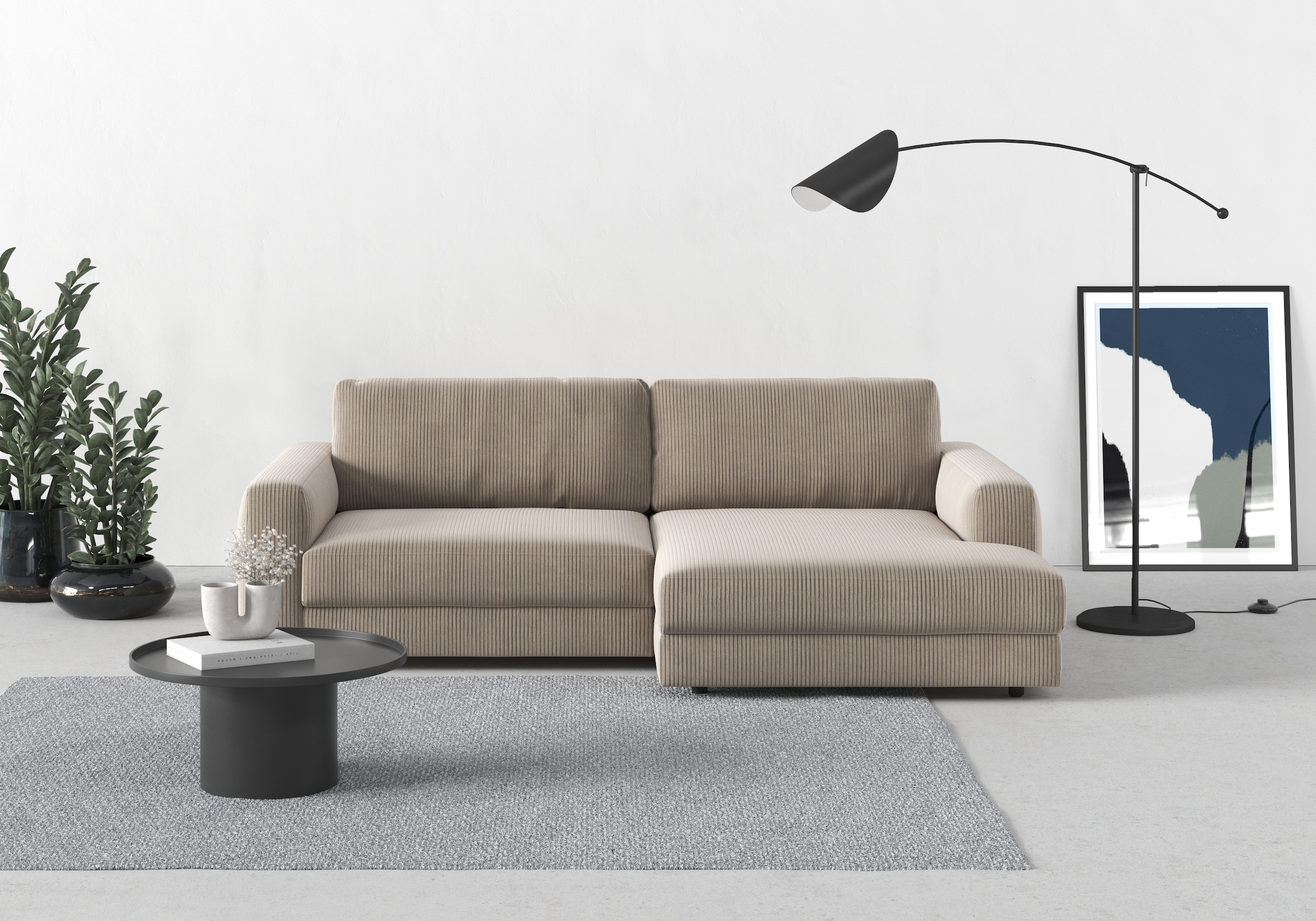 TRENDMANUFAKTUR Ecksofa "Bourbon, Designsofa mit tollem Sitzkomfort, L-Form günstig online kaufen