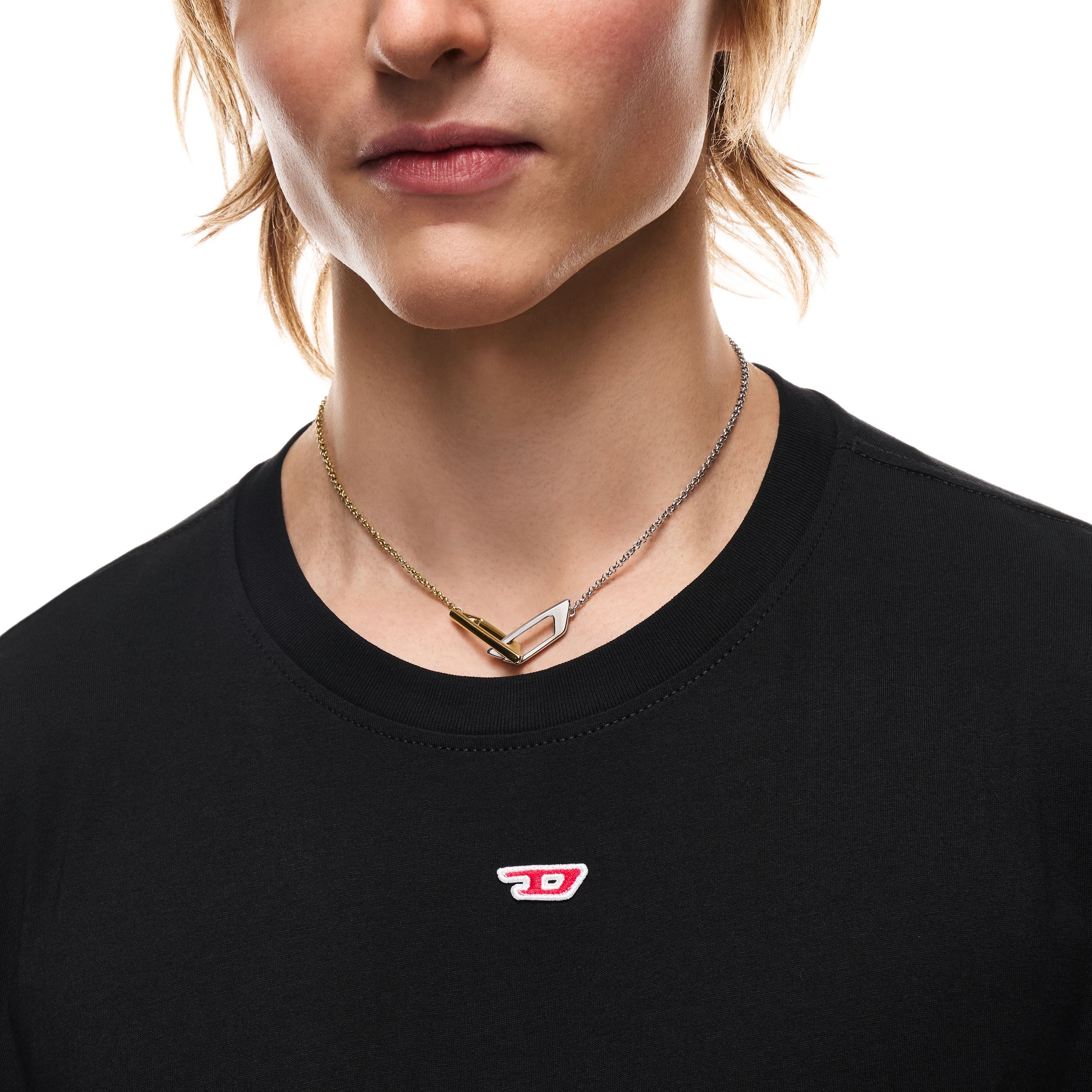 Diesel Kette mit Anhänger »Schmuck Geschenk Edelstahl Halsschmuck Halskette D Logo«