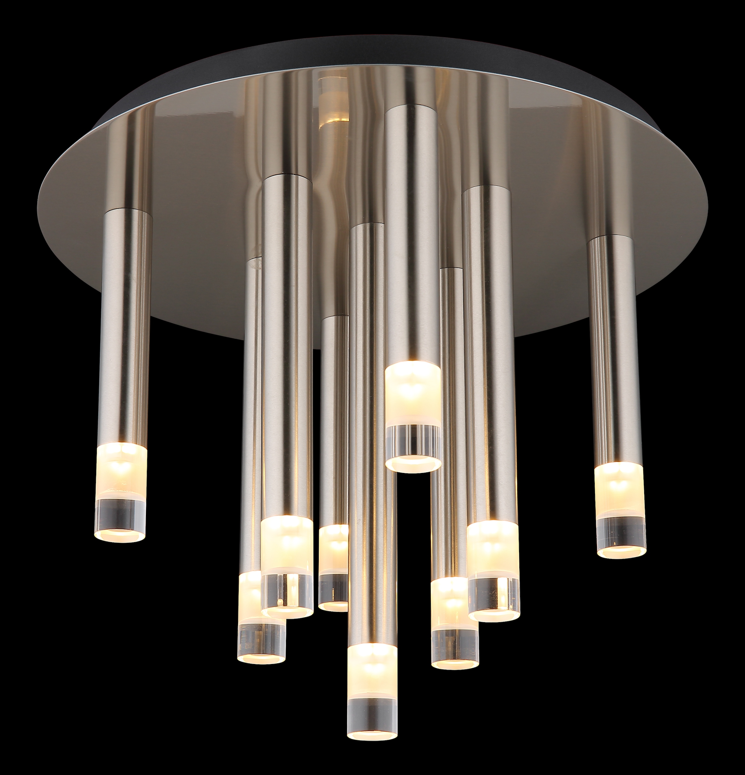 GLOBO LIGHTING Deckenleuchte »RYAN«, Leuchtmittel G9 | ohne Leuchtmittel, Deckenlampe/Stäbe/Metall/Wohnzimmer/Essbereich/Acryl satiniert