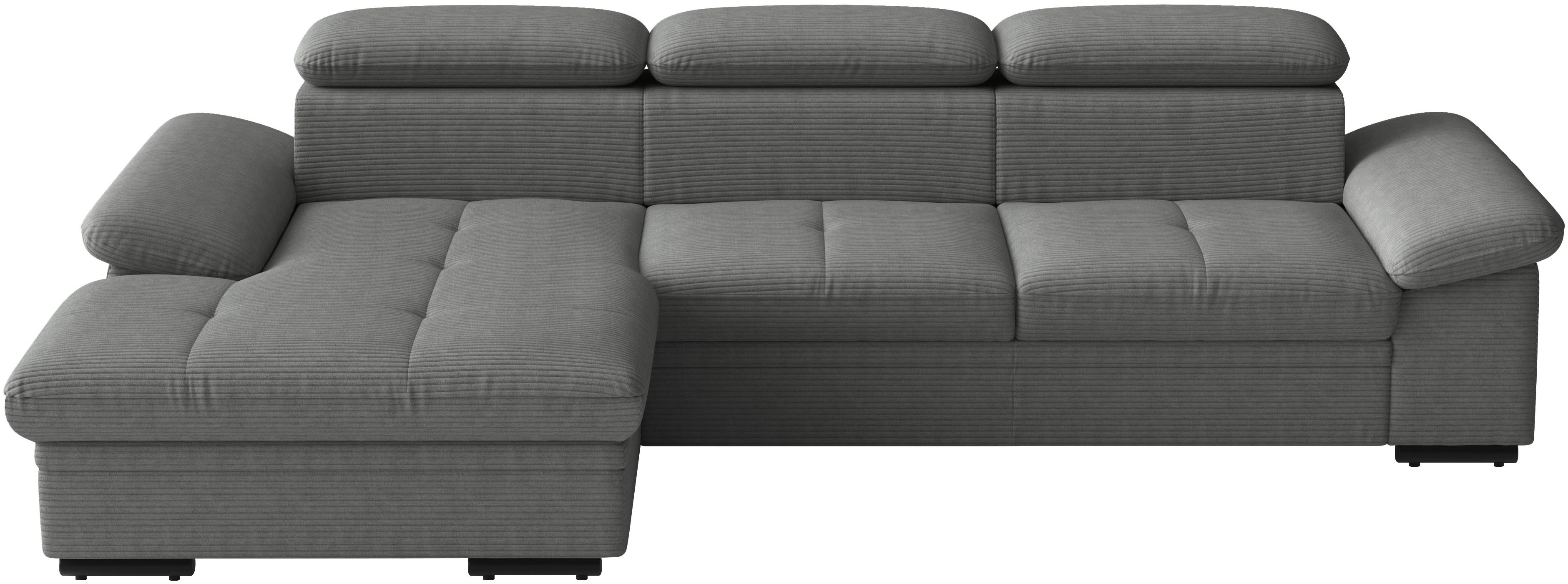 sit&more Ecksofa "Viola L-Form, B: 260 cm, Arm- & Kopfteilverstellung" optional Schlaffunktion,inkl Armteil- & Kopfteilverstellung