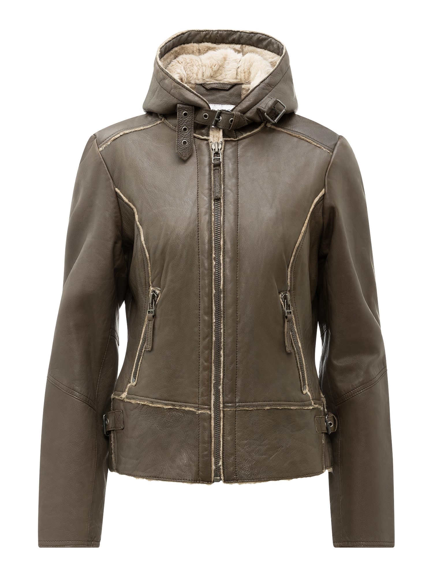 RICANO Bikerjacke "Lederjacke Julie" Handgefertigt aus echtem Leder