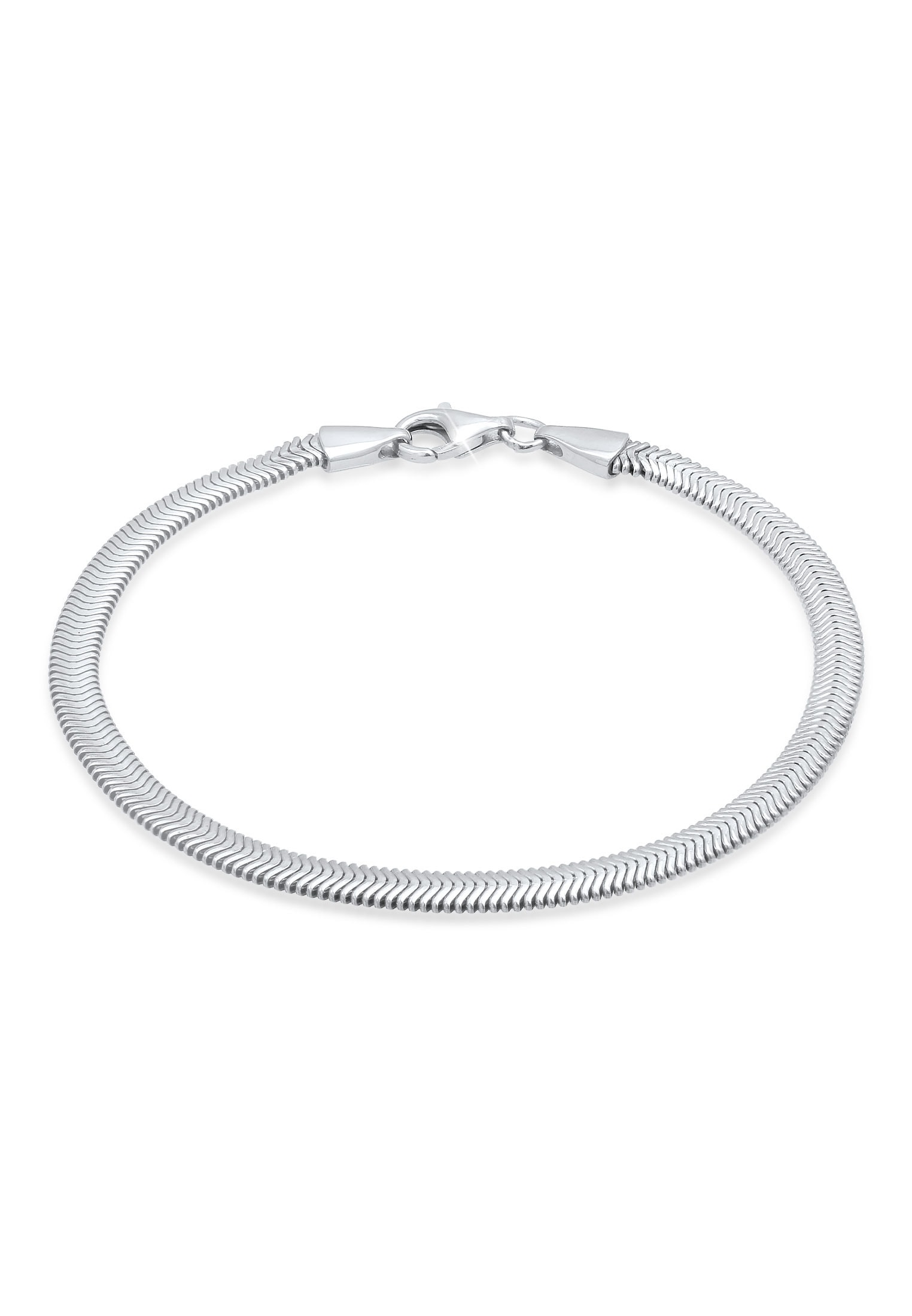 Armband »Flach Elegant Schlangenkette Fischgräte 925 Silber«