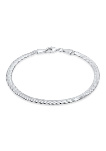 Armband »Flach Elegant Schlangenkette Fischgräte 925 Silber«