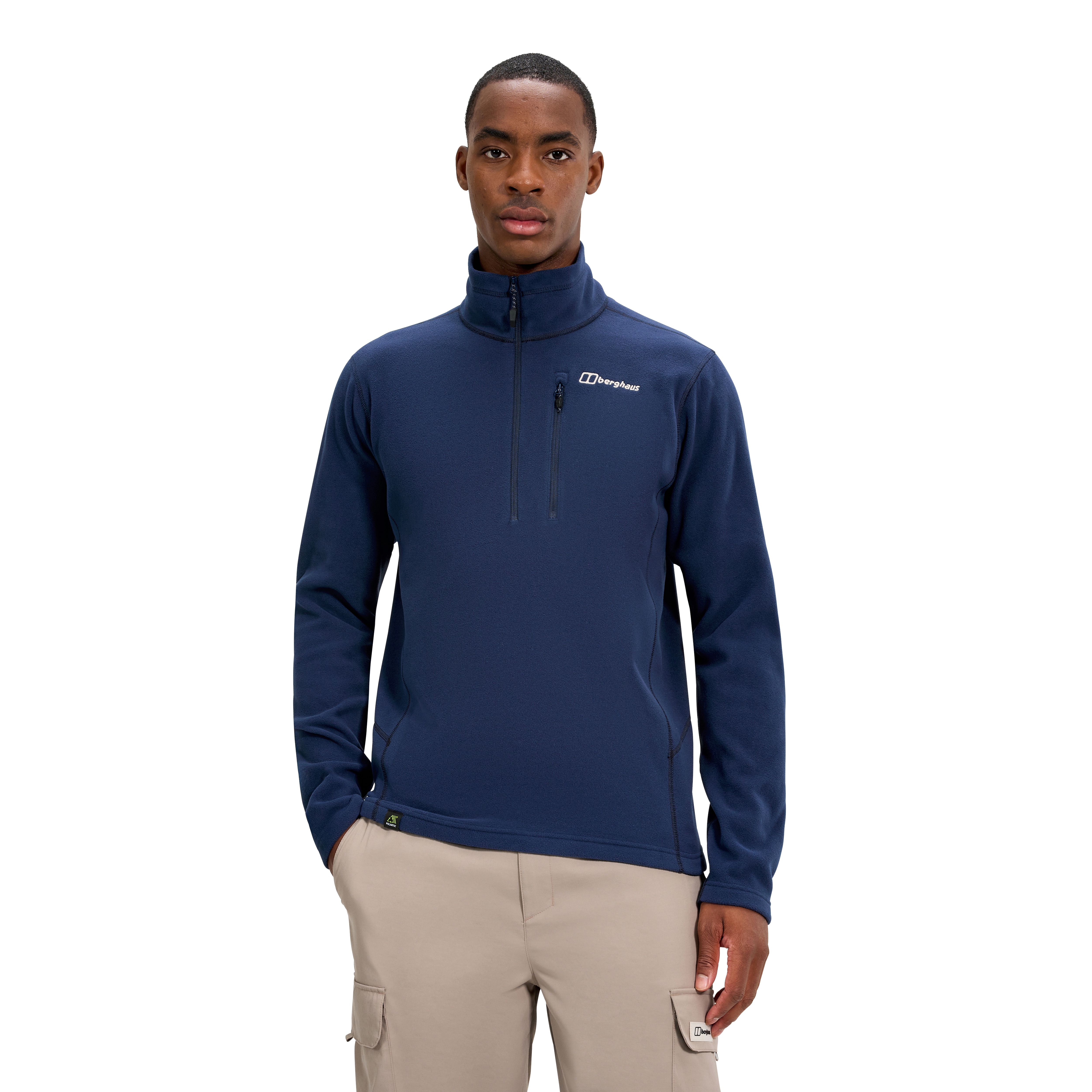 Berghaus Strickfleece-Pullover mit Half-Zip, aus Strickfleece, auch in großen Größen
