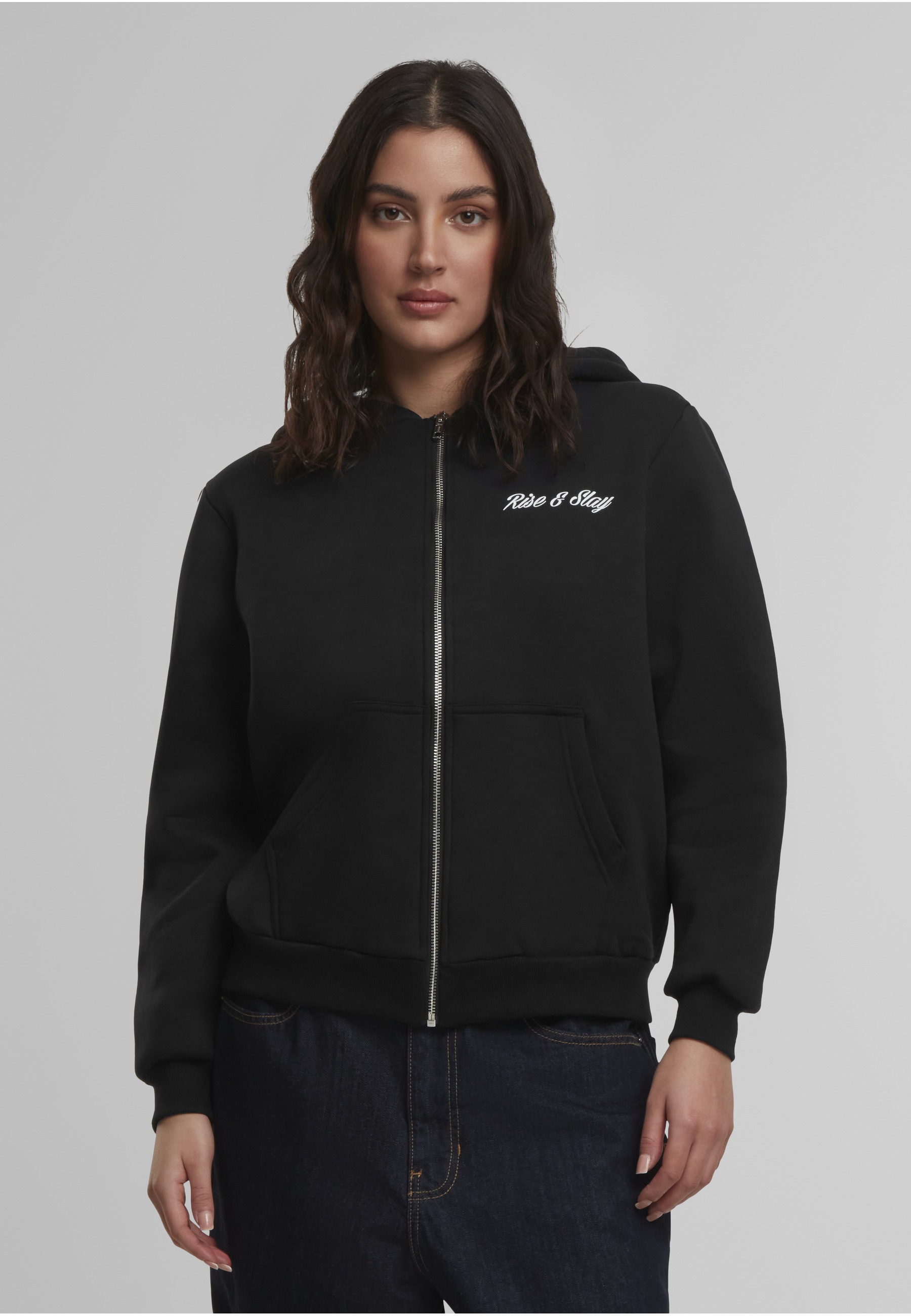 Thumbnail - Miss Tee Sweatjacke "Miss Tee Rise & Slay Ladies Fluffy Zip Hoody"