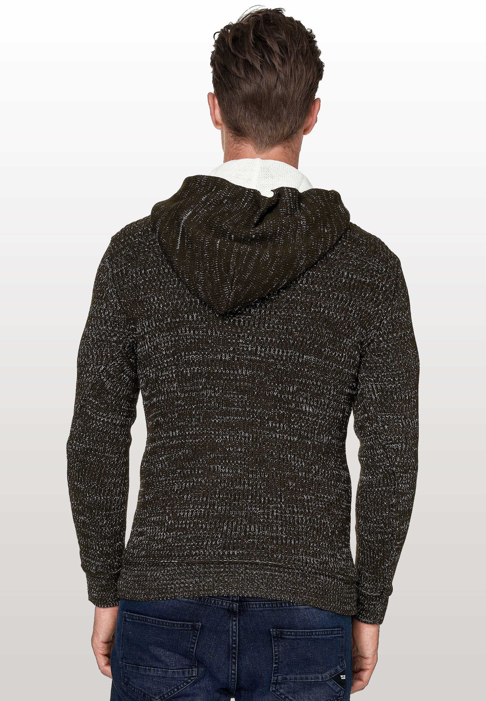 Rusty Neal Kapuzensweatshirt, mit stylischem Ausschnitt