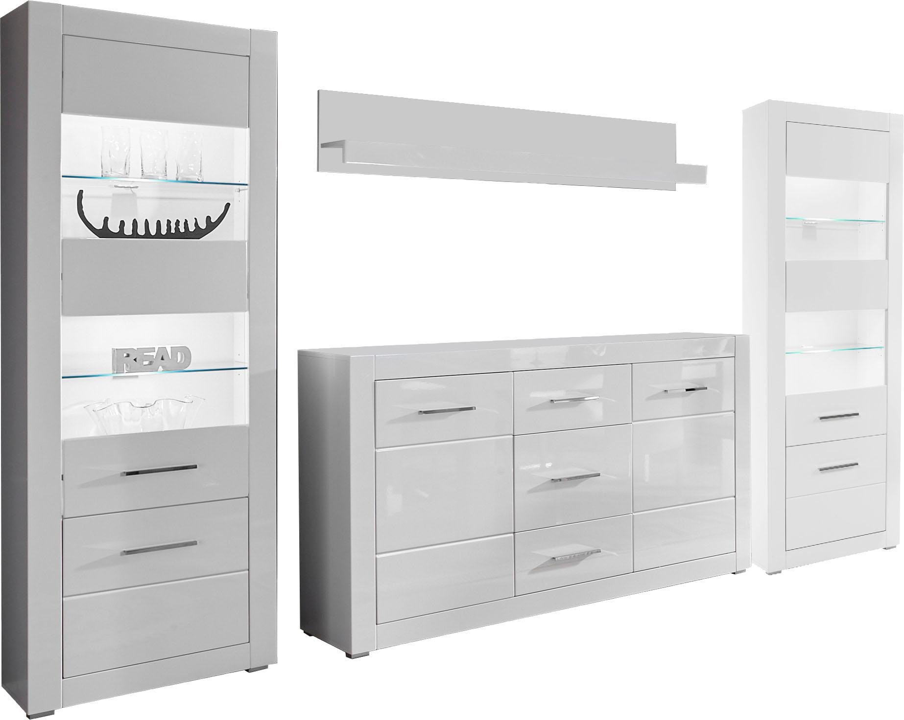 INOSIGN Wohnwand "BIANCO" Set, 4 Stk. tlg. günstig online kaufen