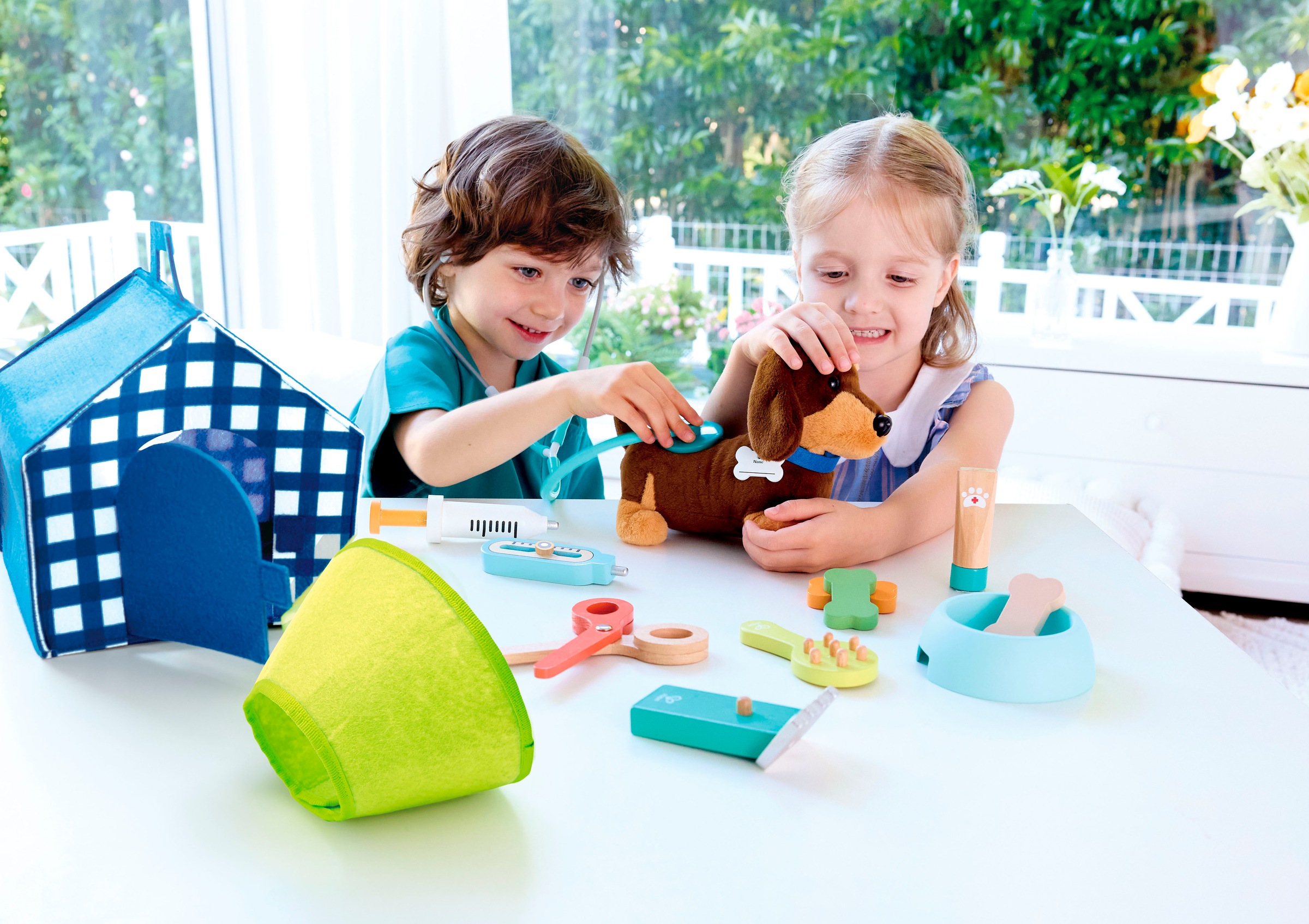 Hape Spielzeug-Arztkoffer »Tierarzt«, (Set), inklusive Hund; mit Sound