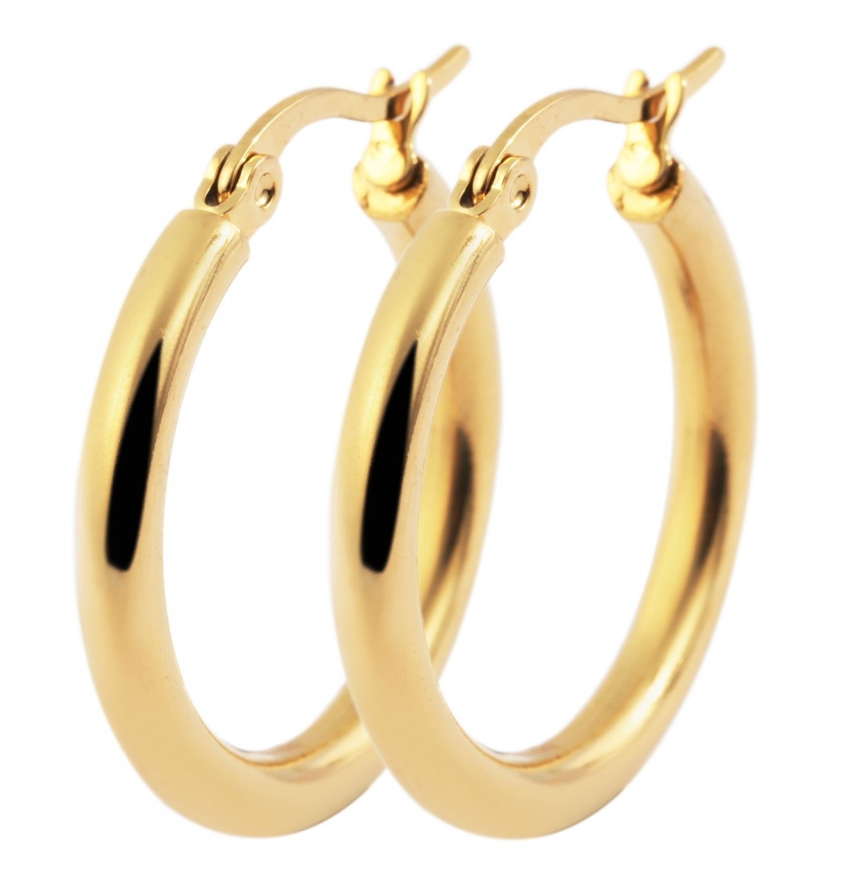 Adelia´s Paar Creolen »Neuheit 2025 - Damen Creolen aus poliertem Edelstahl«