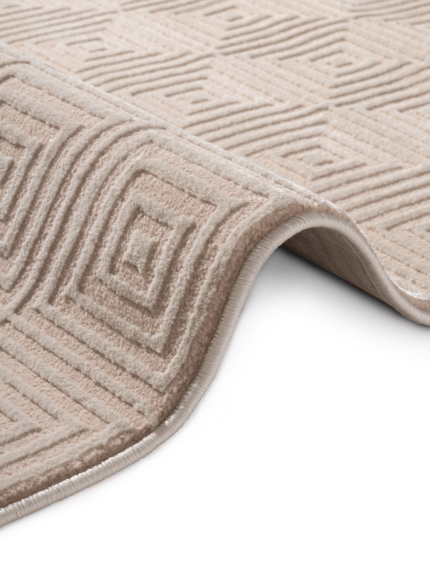 ELLE DECORATION Designteppich »Tourmaline«, rechteckig, 9 mm Höhe, Wohnzimmer, Schlafzimmer, Läufer, Hoch-Tief Effekt, Flur, Glanz