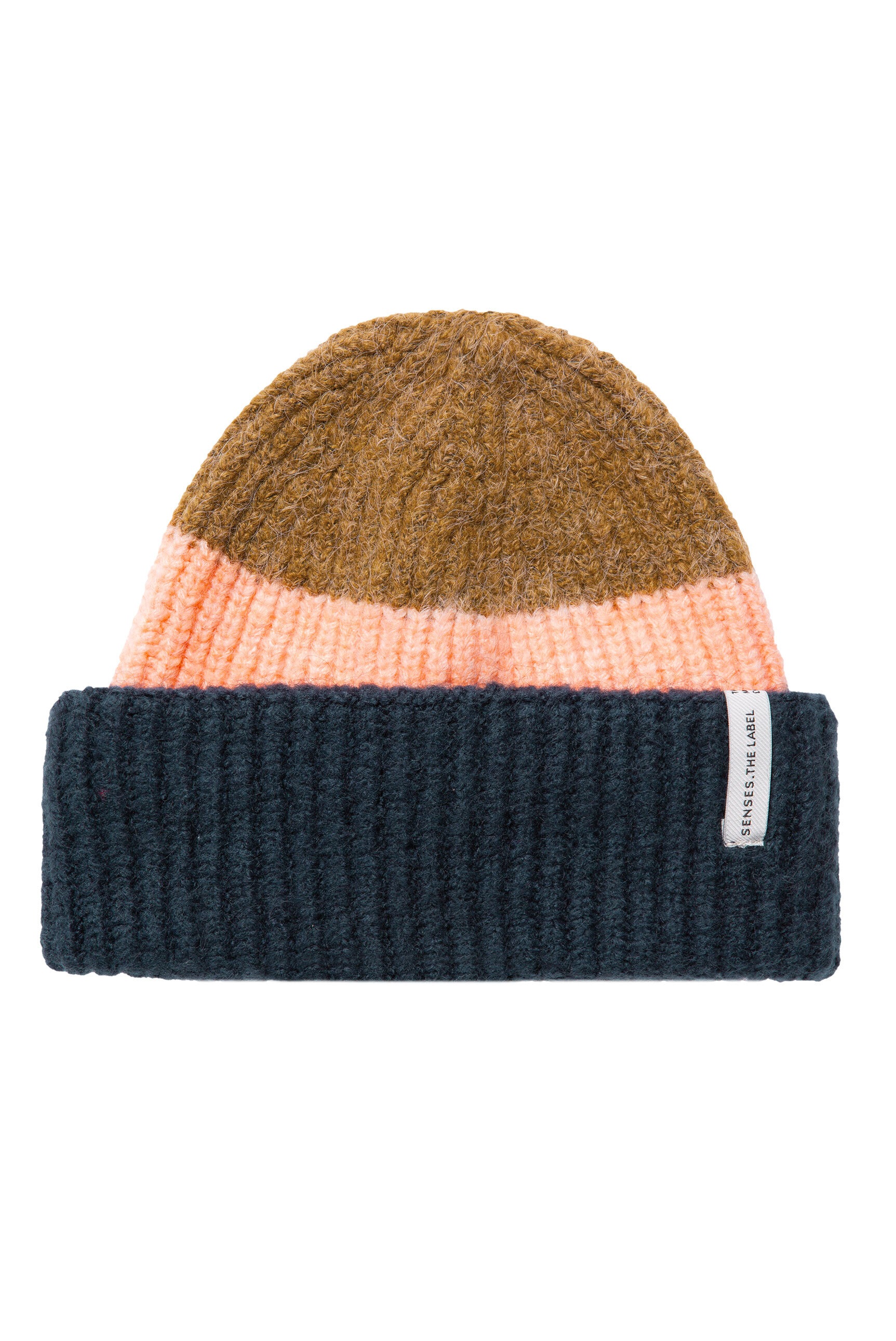 SENSES.THE LABEL Strickmütze mit breitem Umschlag