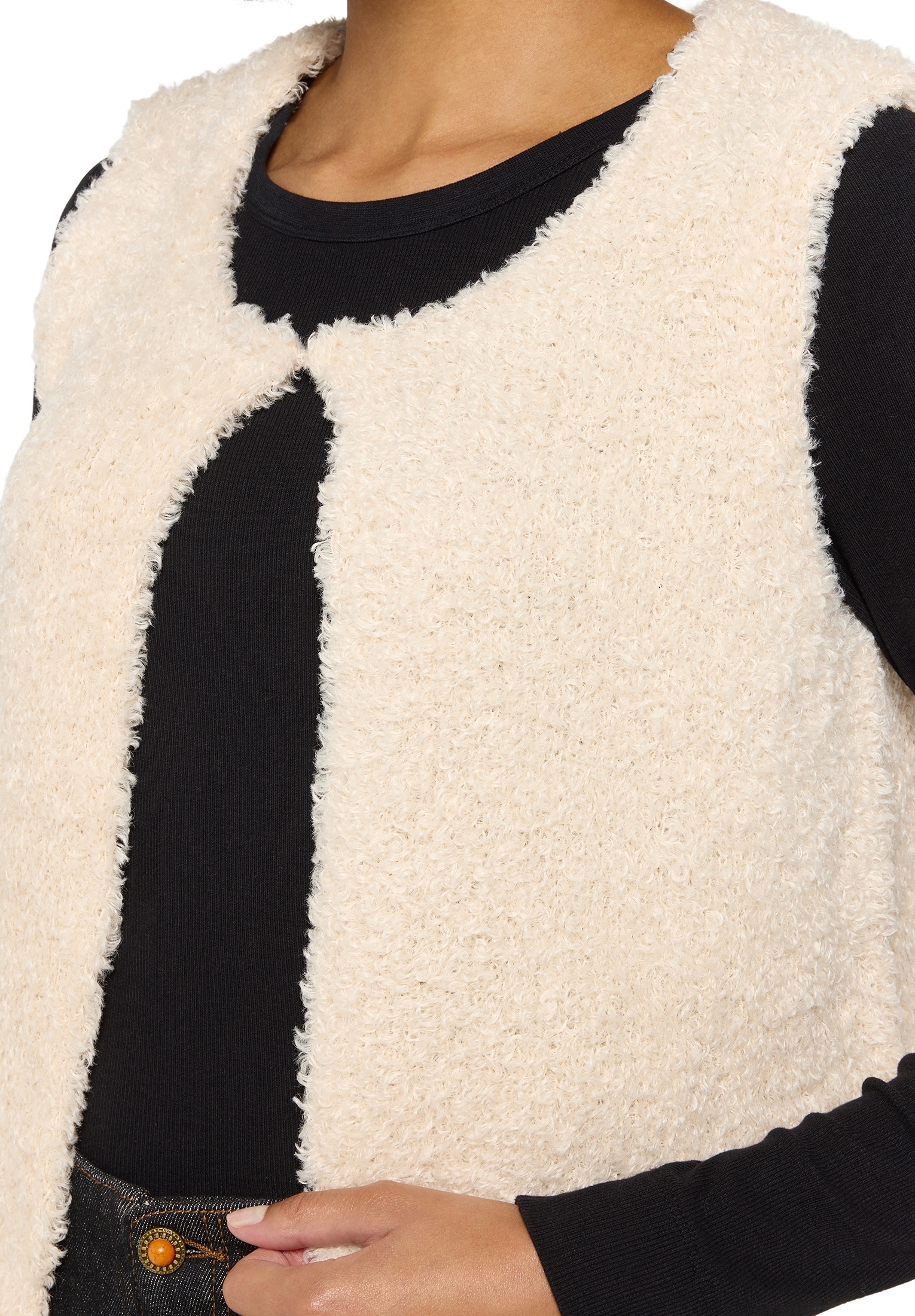 Cartoon Strickjacke »Damen mit Rundhalsausschnitt« 1 Stk.