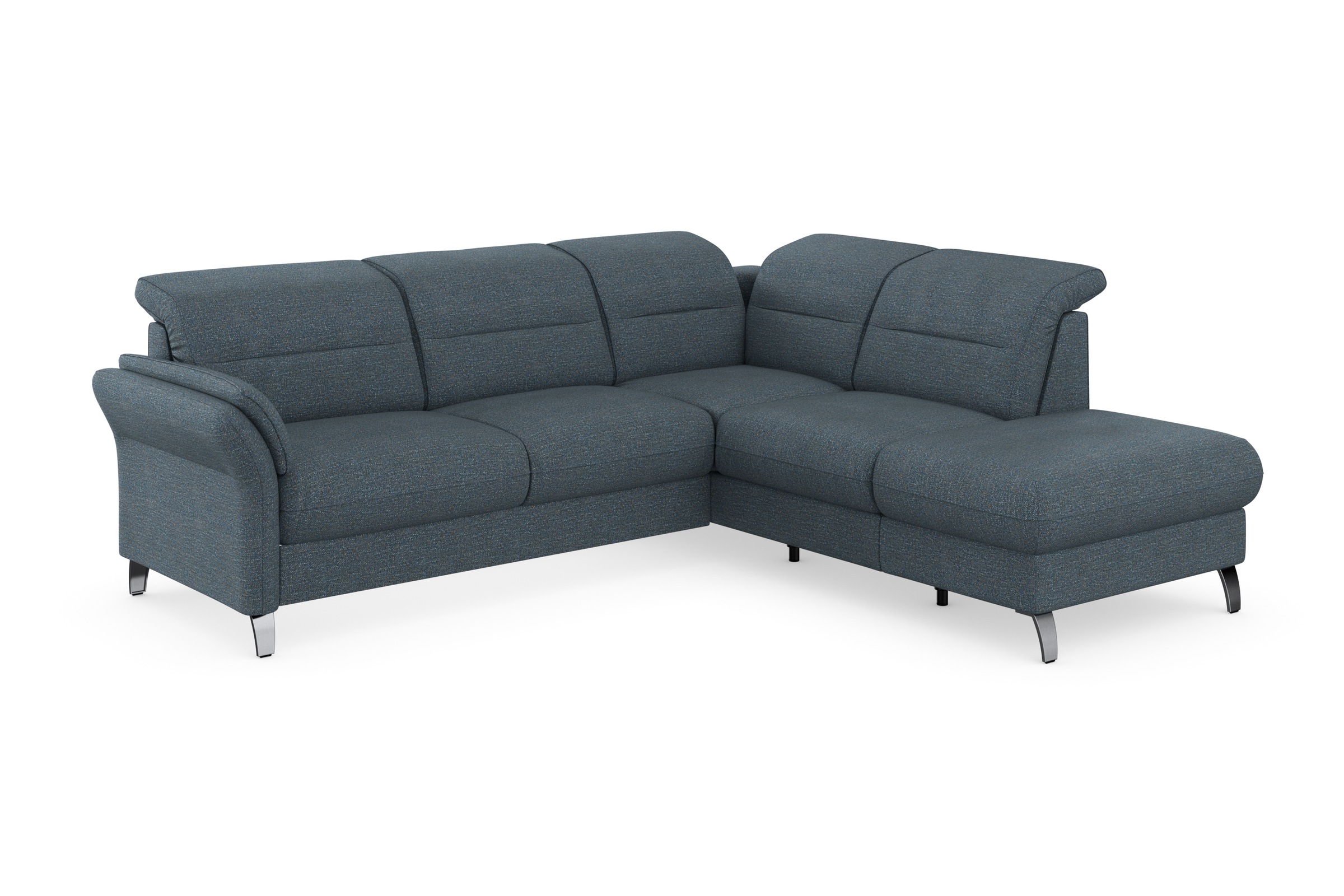 sit&more Ecksofa »Grenoble L-Form mit Federkern«, wahlweise mit Bettfunktion, Bettkasten, Arm- und Kopfteilverstellung