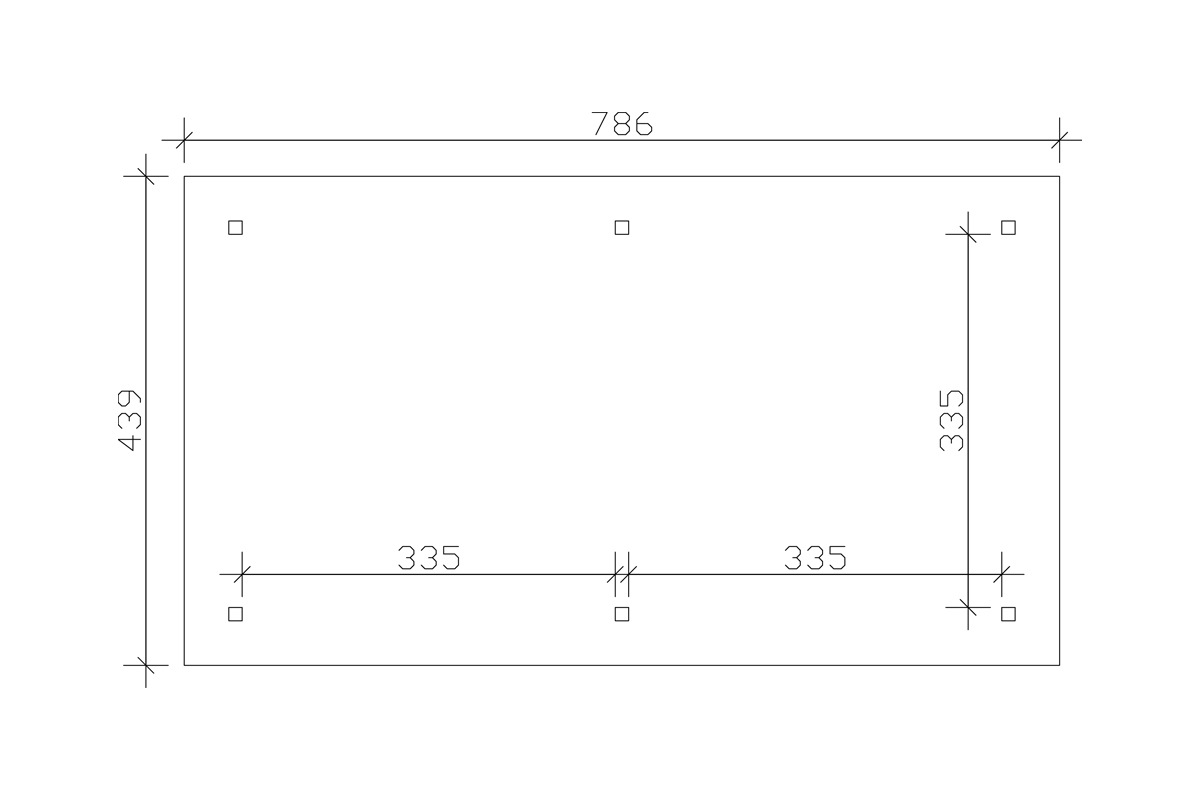 Skanholz Pavillon »Orleans 2«, 4-Eck, BxT: 439x786 cm