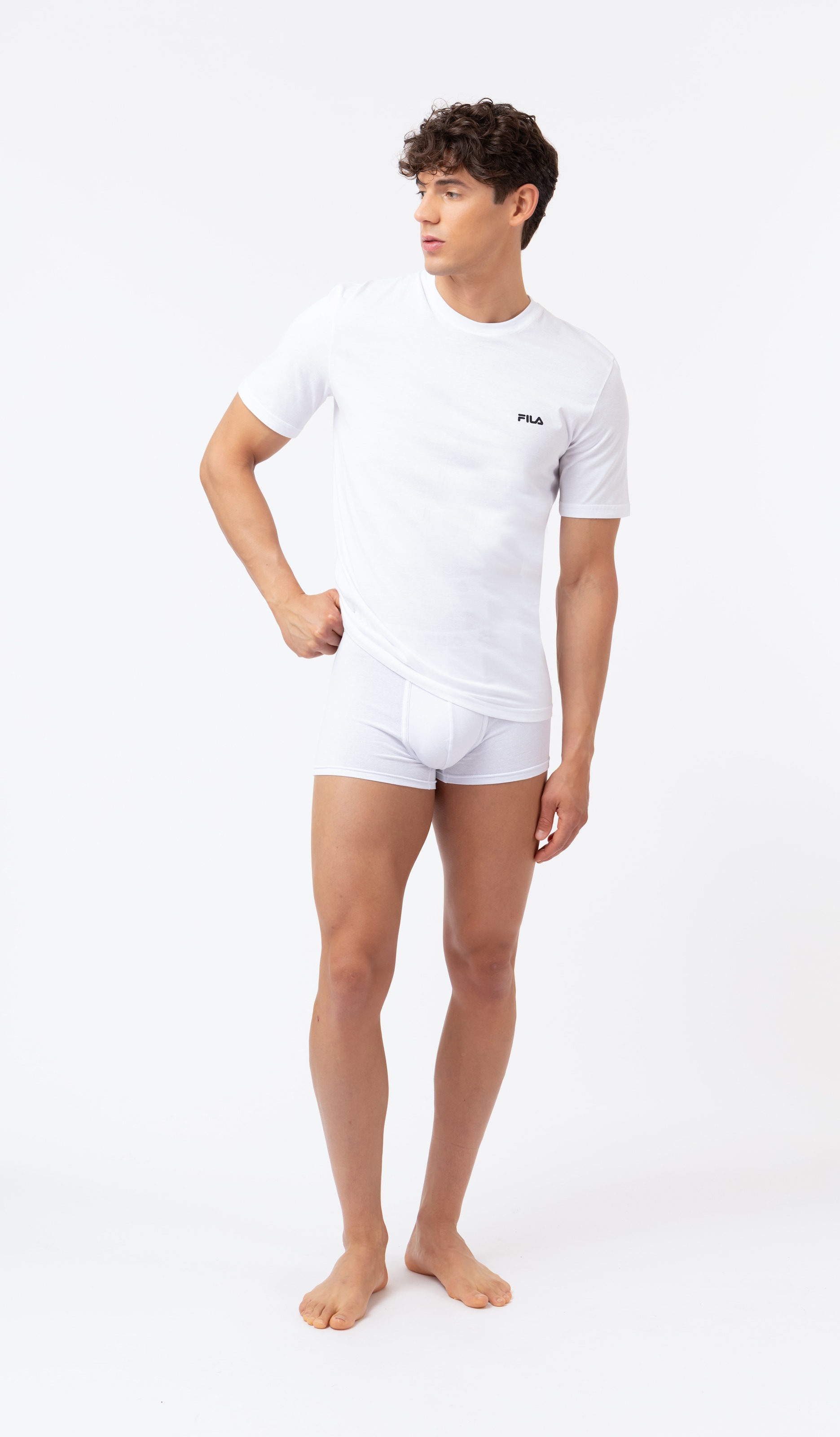 Fila Unterziehshirt 2er Pack,  mit Rundhalsausschnitt und kurzen Ärmeln