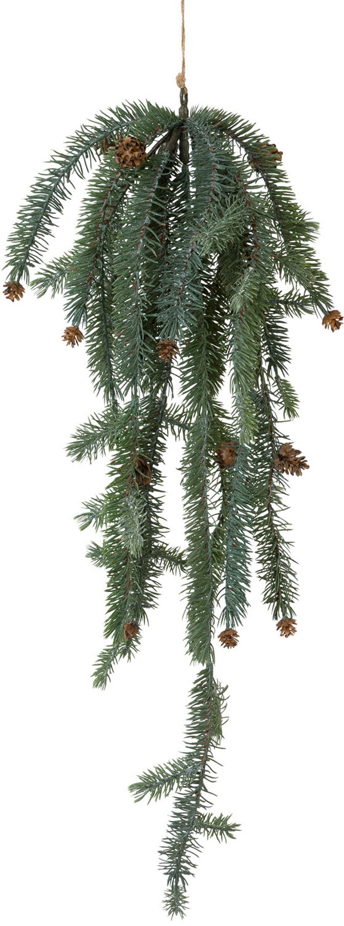 BAUR Kunstpflanze deco mit | Winterliche Zapfen »Weihnachtsdeko«, Creativ Hängezweig