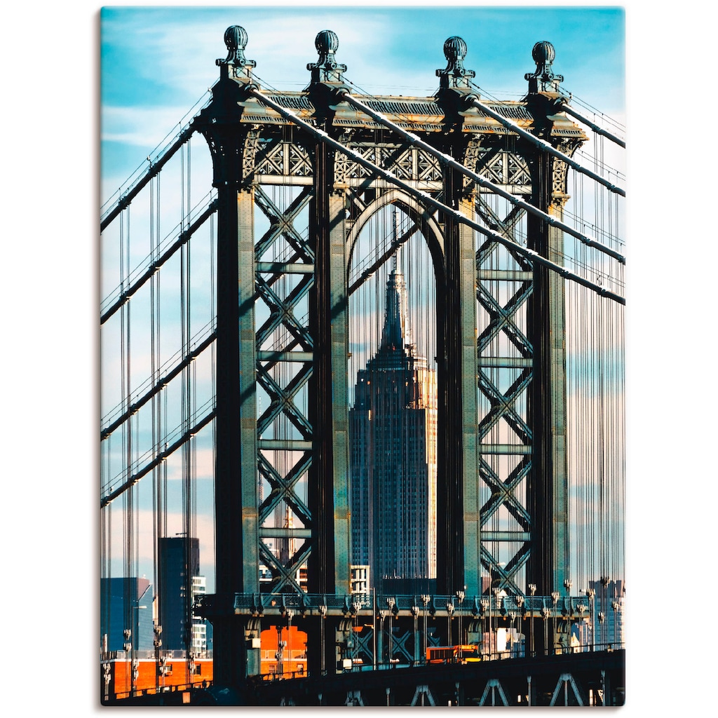 Artland Wandbild »New York Manhattan Bridge«, Brücken, (1 St.)