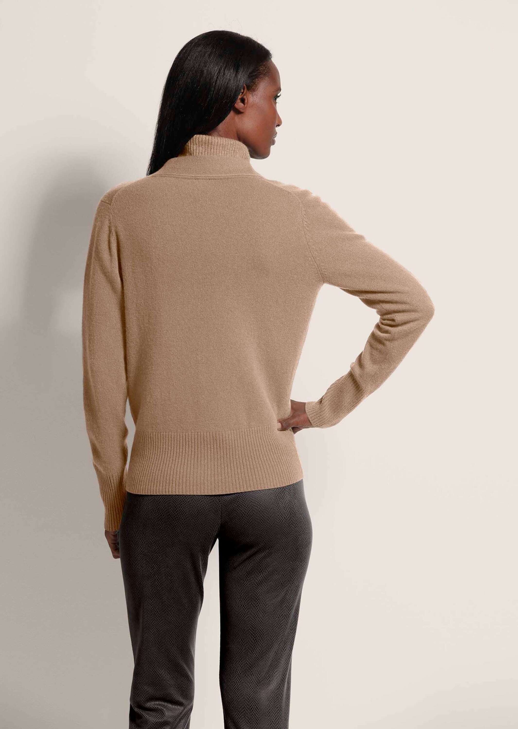 MADELEINE Cashmere Cardigan Caramel 40/42 3