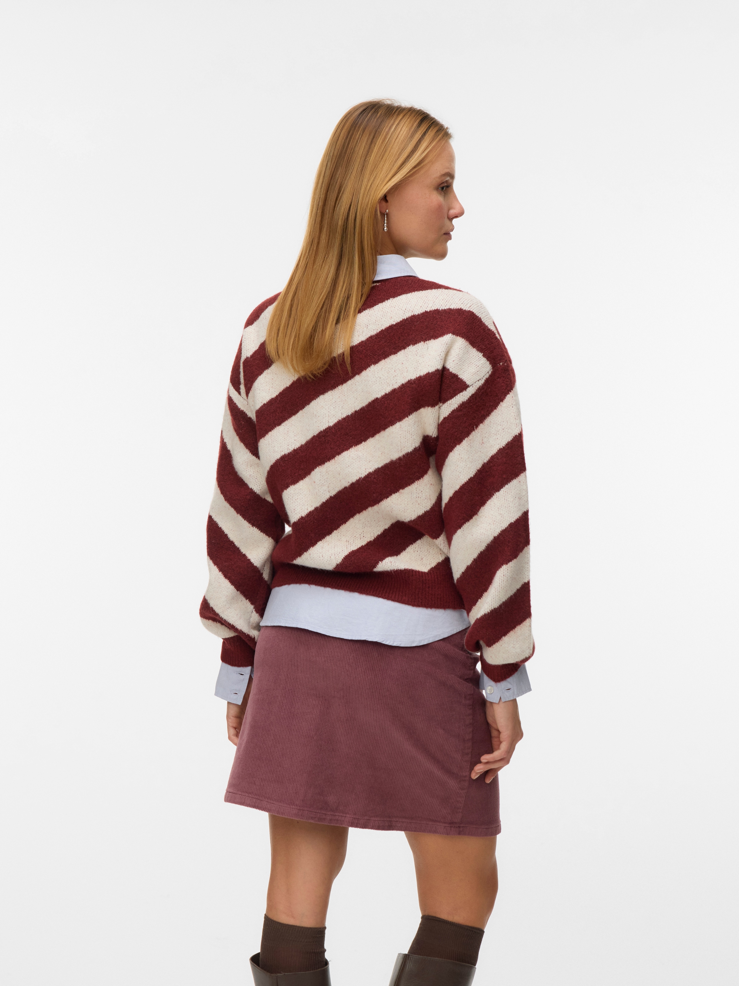 Vero Moda Rundhalspullover »VMLARA LS O-NECK PULLOVER GA BOO REP«