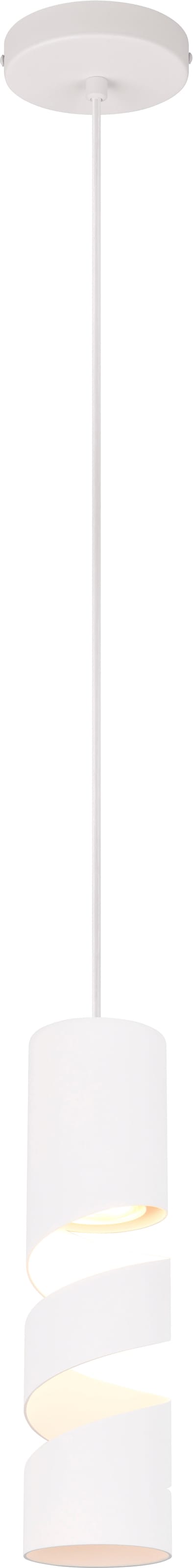 TRIO Leuchten Pendelleuchte »STREAM, Hängelampe mit Metallschirm, exkl GU10 max 10W« GU10 1 Stk. warmweiß - kaltweiß Höhe einstellbar max 150 cm, Moderne Hängeleuchte Wohnzimmer Büro